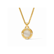 Julie Vos Cobblestone Demi Necklace-Gold/Ivory Cat's Eye