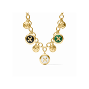 Julie Vos Essex Charm Necklace-Gold/Multi Stone
