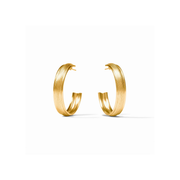 Julie Vos Cobblestone Hoop Earring-Gold (L)