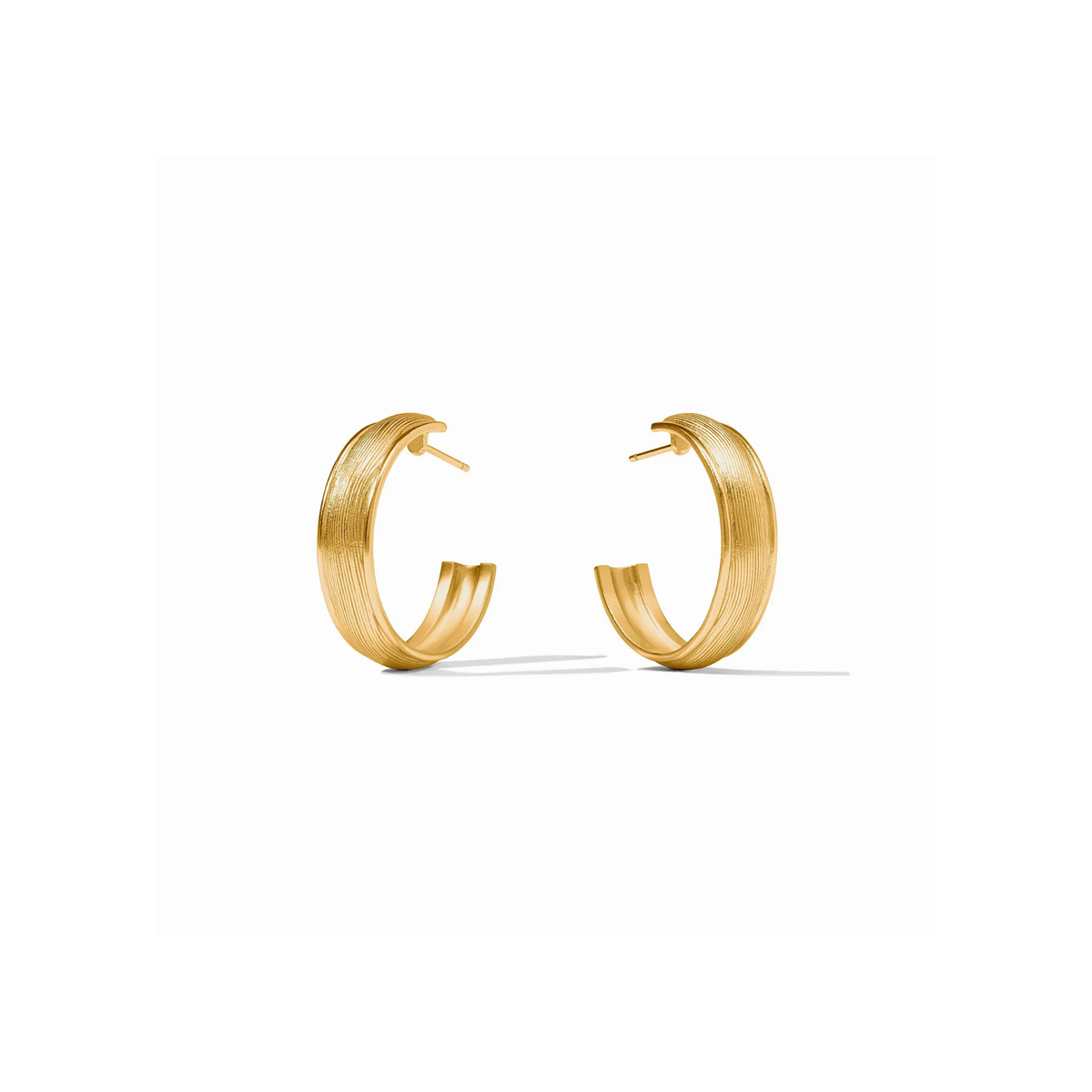 Julie Vos Cobblestone Hoop Earring-Gold (M)