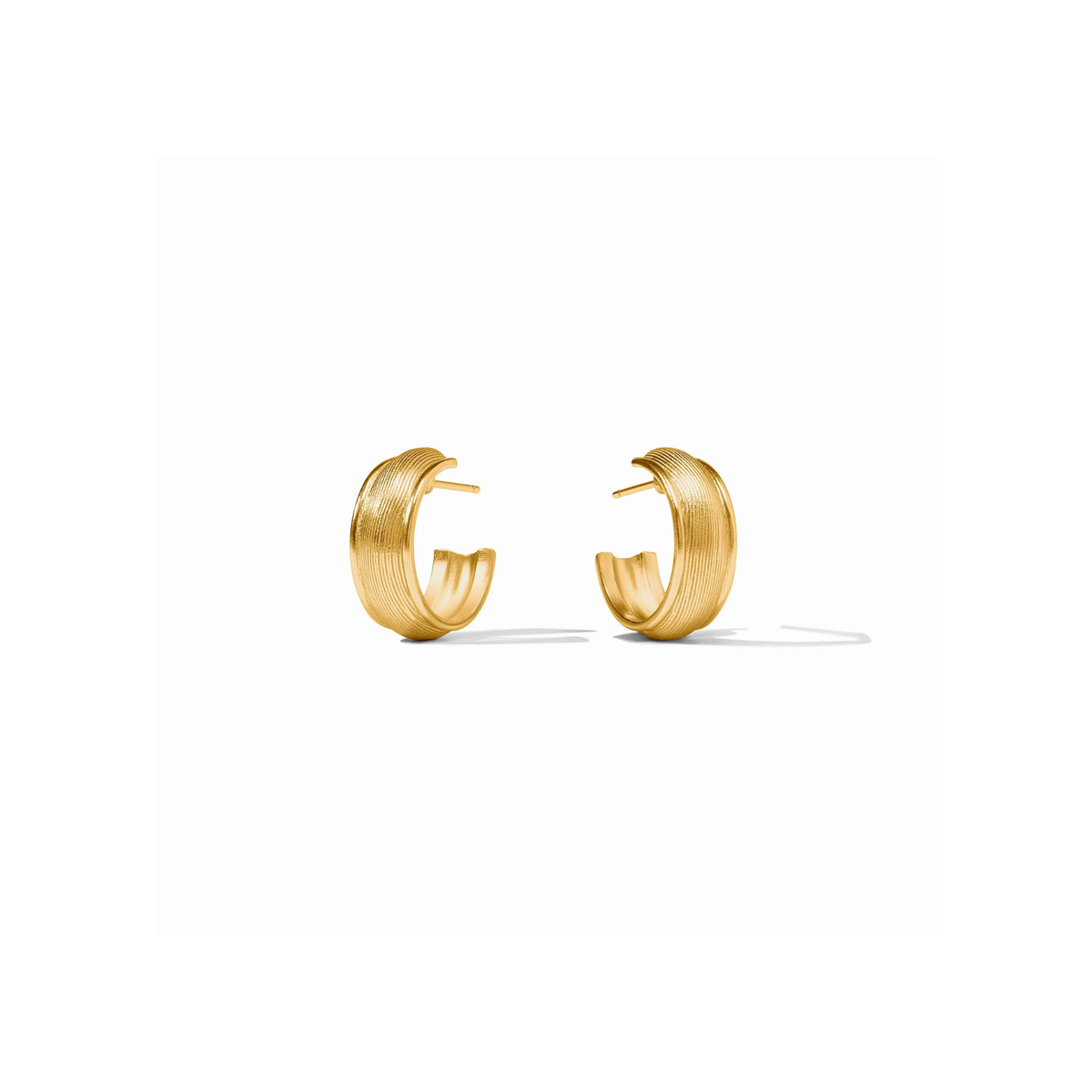 Julie Vos Cobblestone Hoop Earring-Gold (S)