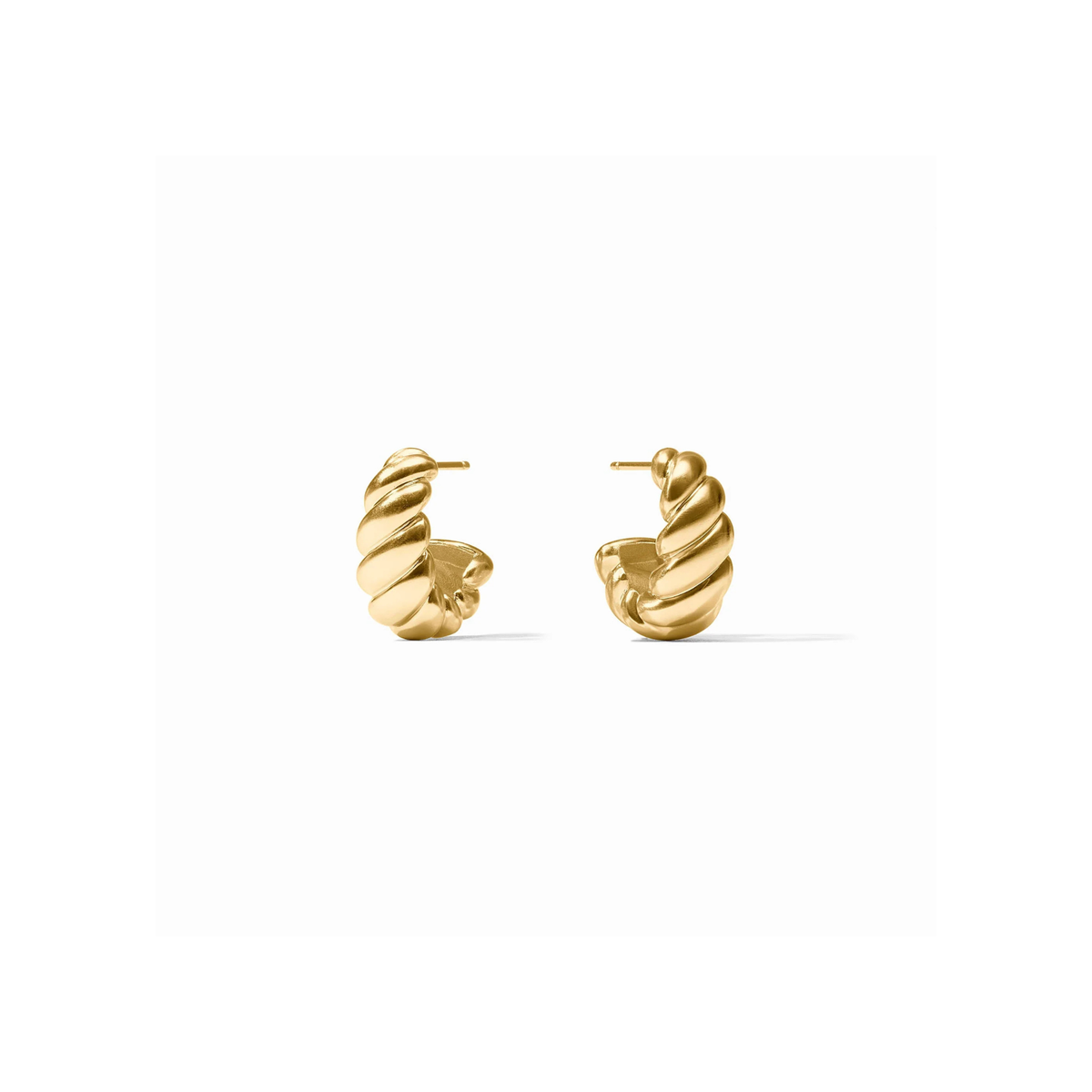Julie Vos Ravello Statement Hoop Earrings-Gold (M)
