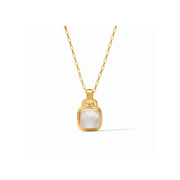 Julie Vos Sahara Solitaire Necklace-Gold/Iridescent Clear Crystal