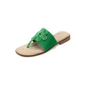 Charleston Shoe Co. Morris Sandal-Green Flower