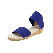 Charleston Shoe Co. Janie Espadrille Flat Sandal-Dusk