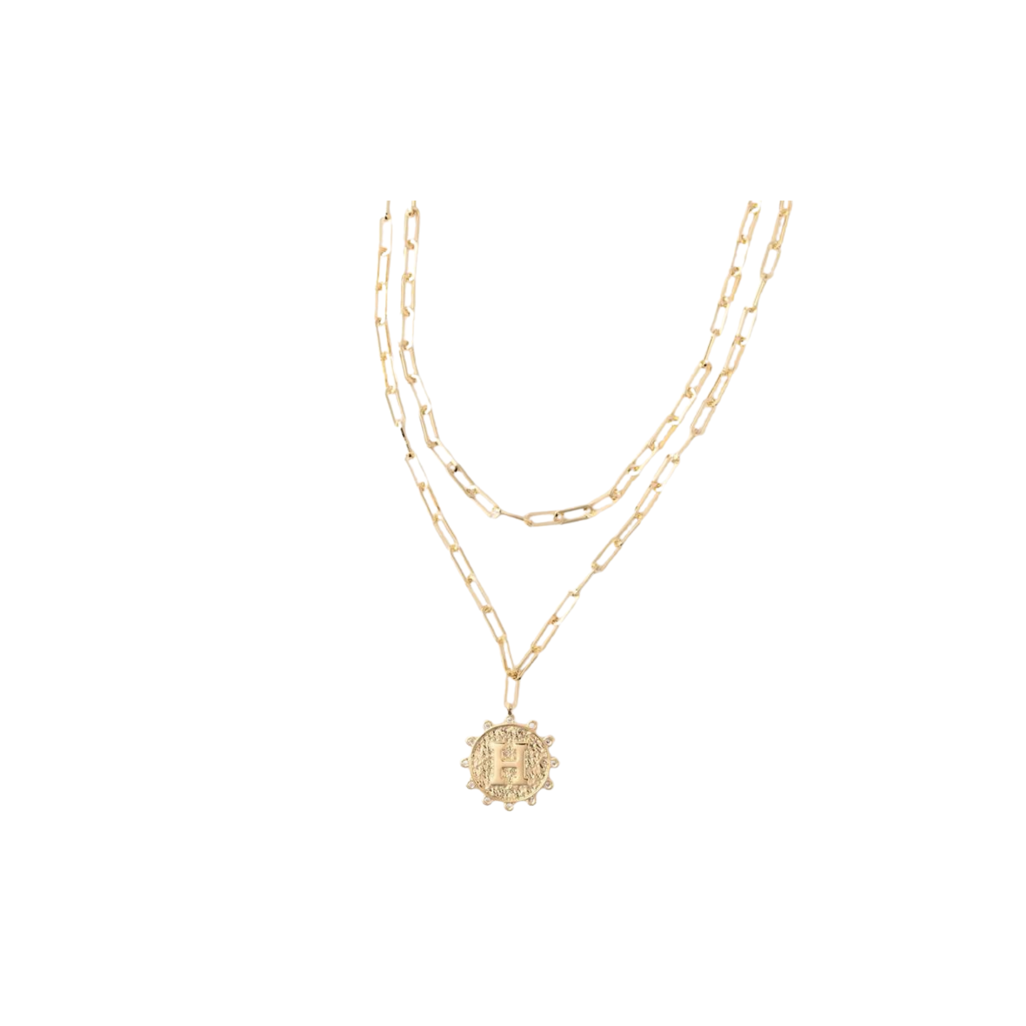 Michelle McDowell Hilton Initial Necklace -H