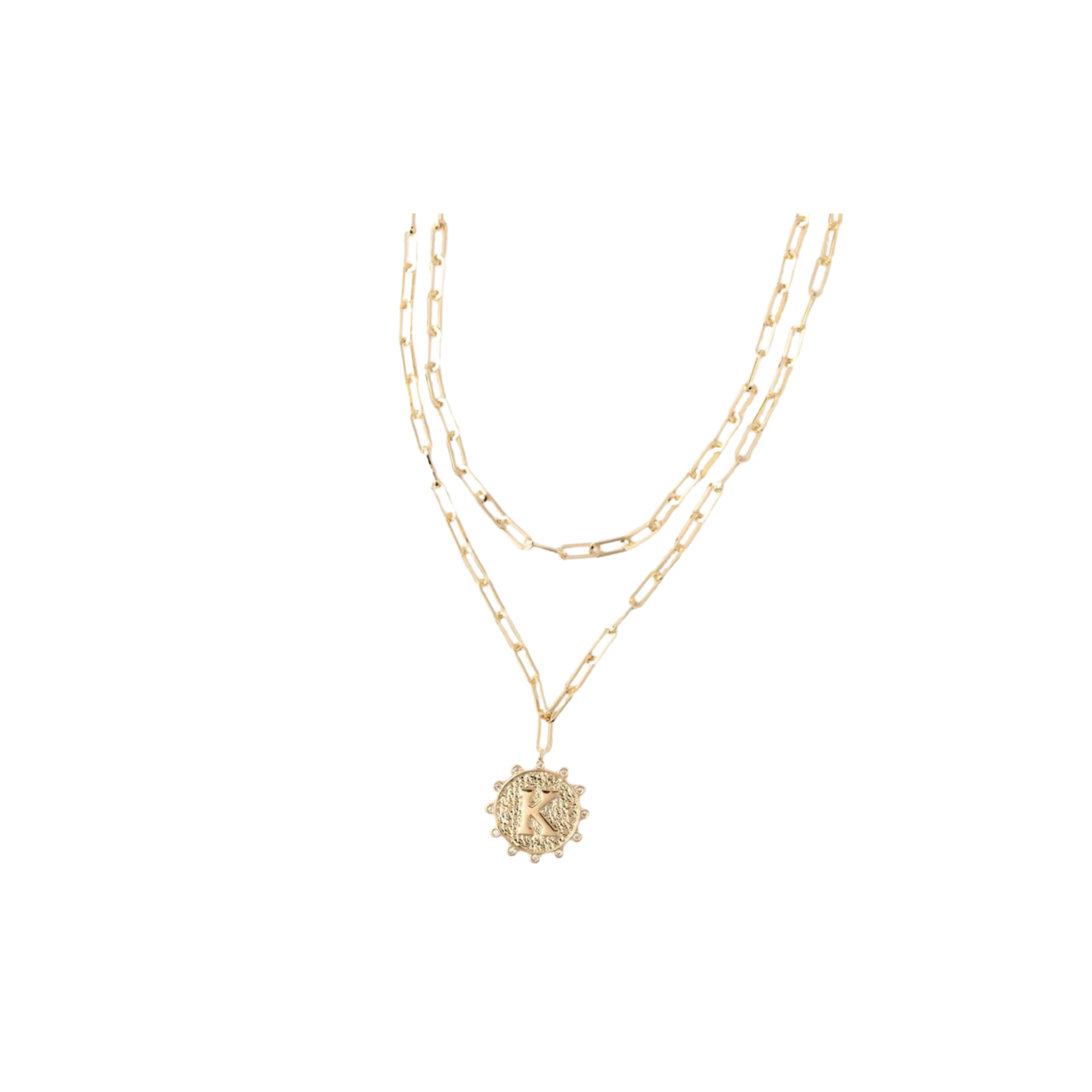 Michelle McDowell Hilton Initial Necklace -K