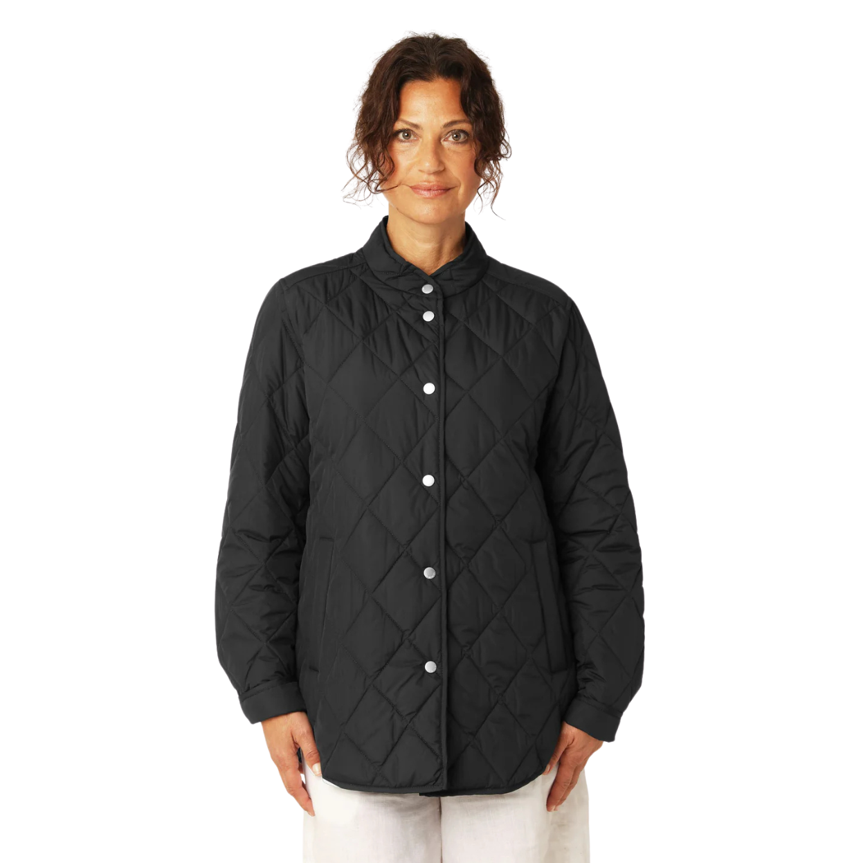 Ilse Jacobsen Beat Quilted Shirt Jacket -Dk Indigo
