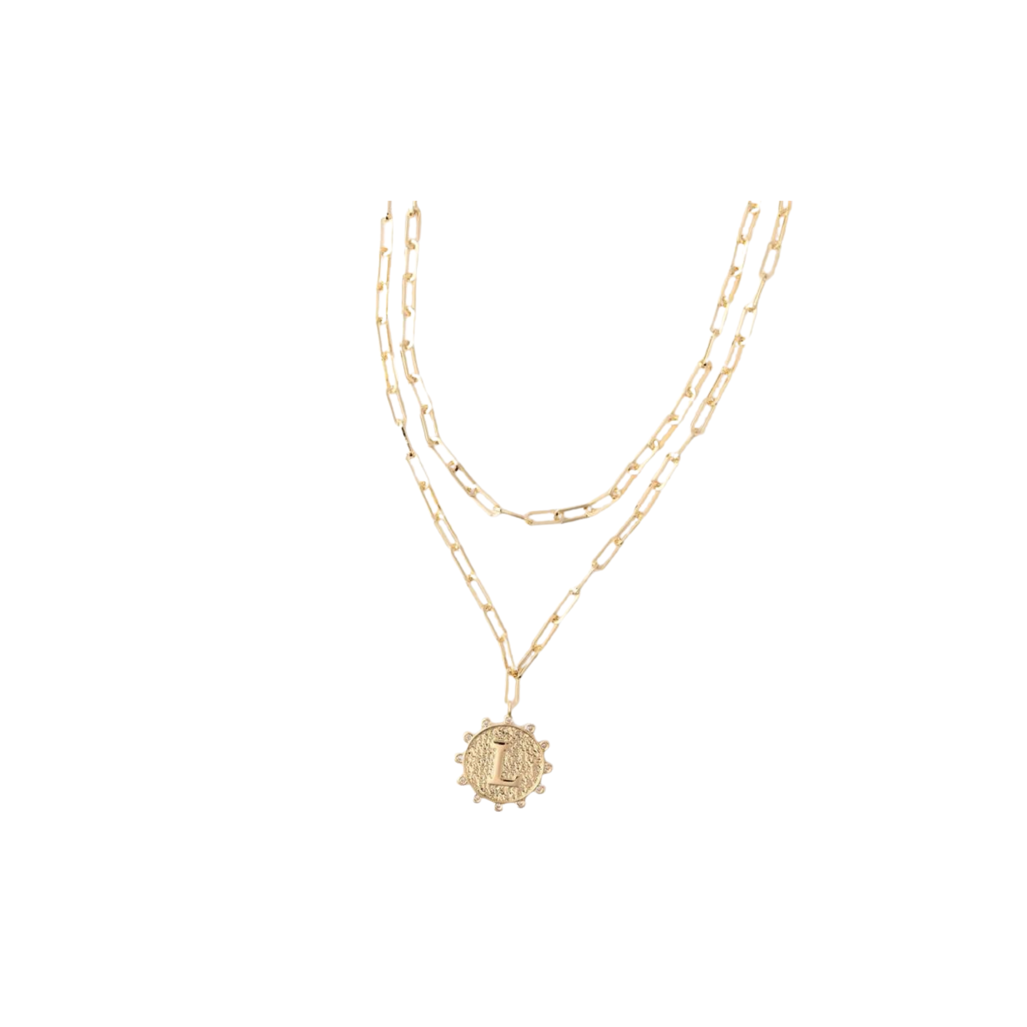 Michelle McDowell Hilton Initial Necklace -L