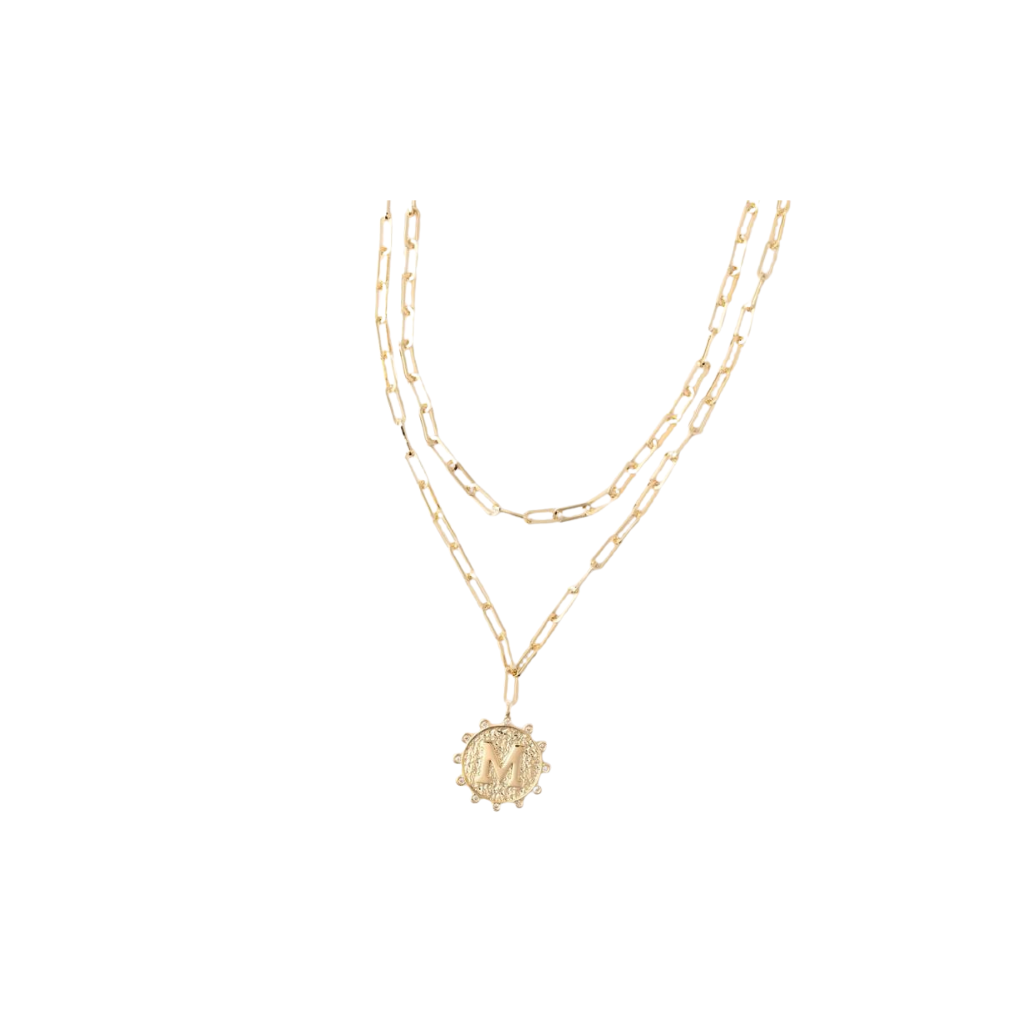 Michelle McDowell Hilton Initial Necklace -M