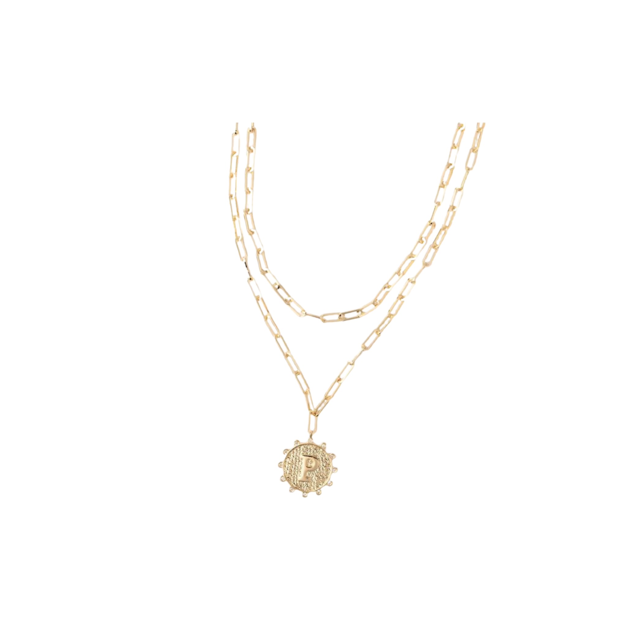 Michelle McDowell Hilton Initial Necklace -P