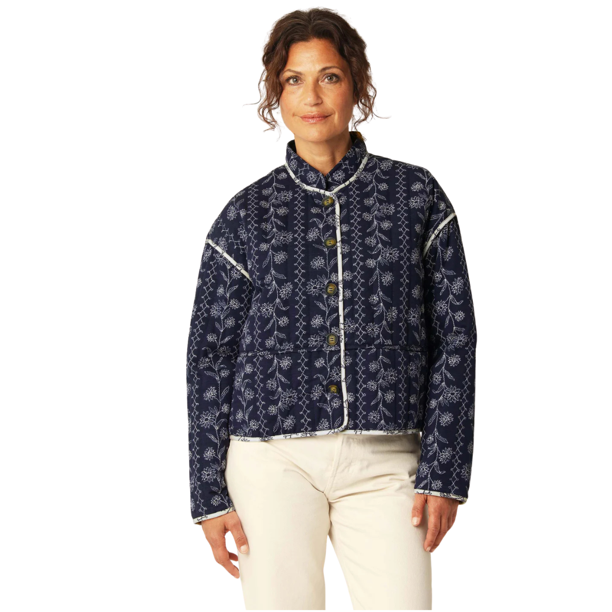 Ilse Jacobsen Short Padded Jacket -Dk Wildflower