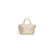 Ilse Jacobsen Braided Handbag -Platin
