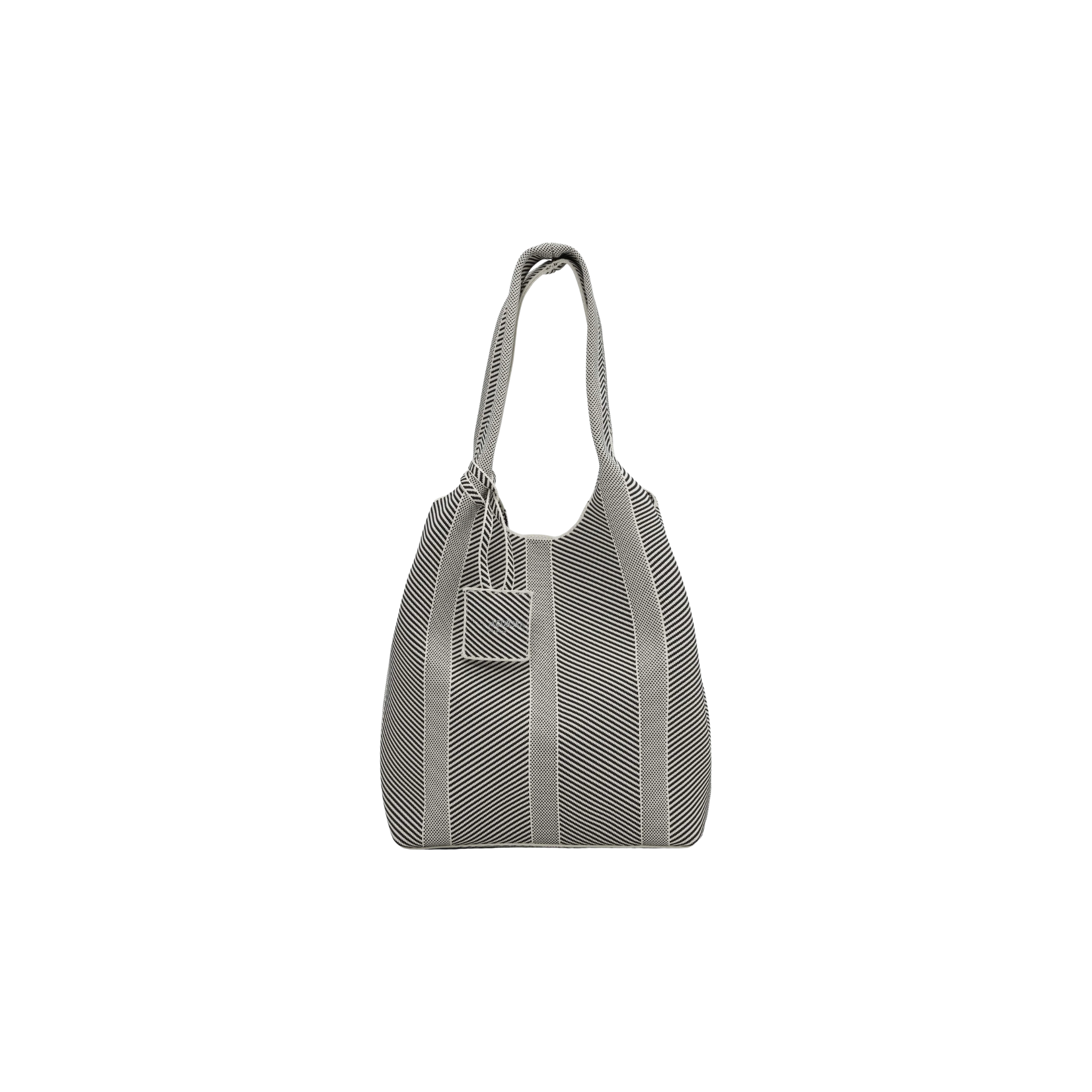 Ilse Jacobsen Knitted Bag -Milk Creme w/ Black