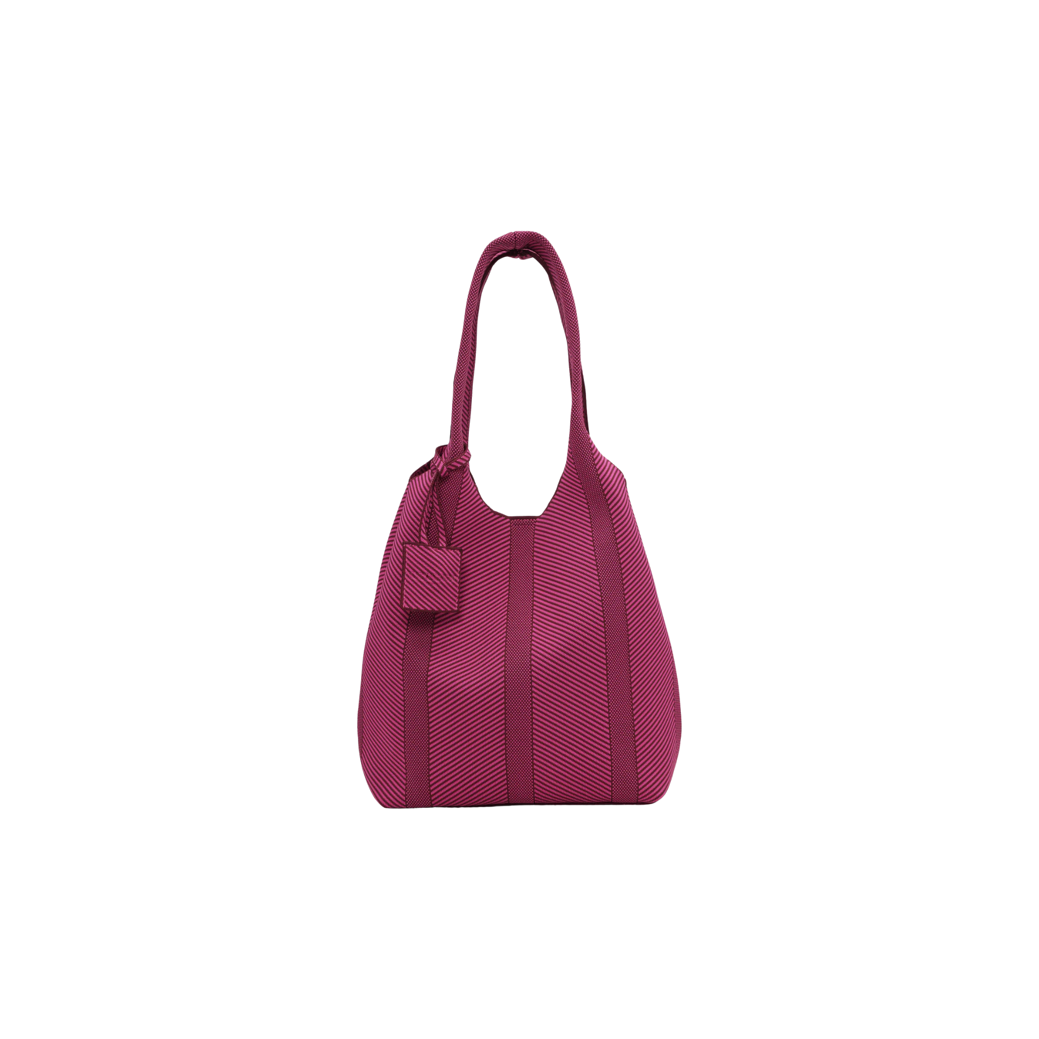 Ilse Jacobsen Knitted Bag -Opera Mauve w/ Magenta Haze