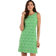 Jude Connally Beth Dress -Sail Geo Grass Green