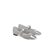 Sam Edelman Miranda Mary Jane Flat-Silver Mesh