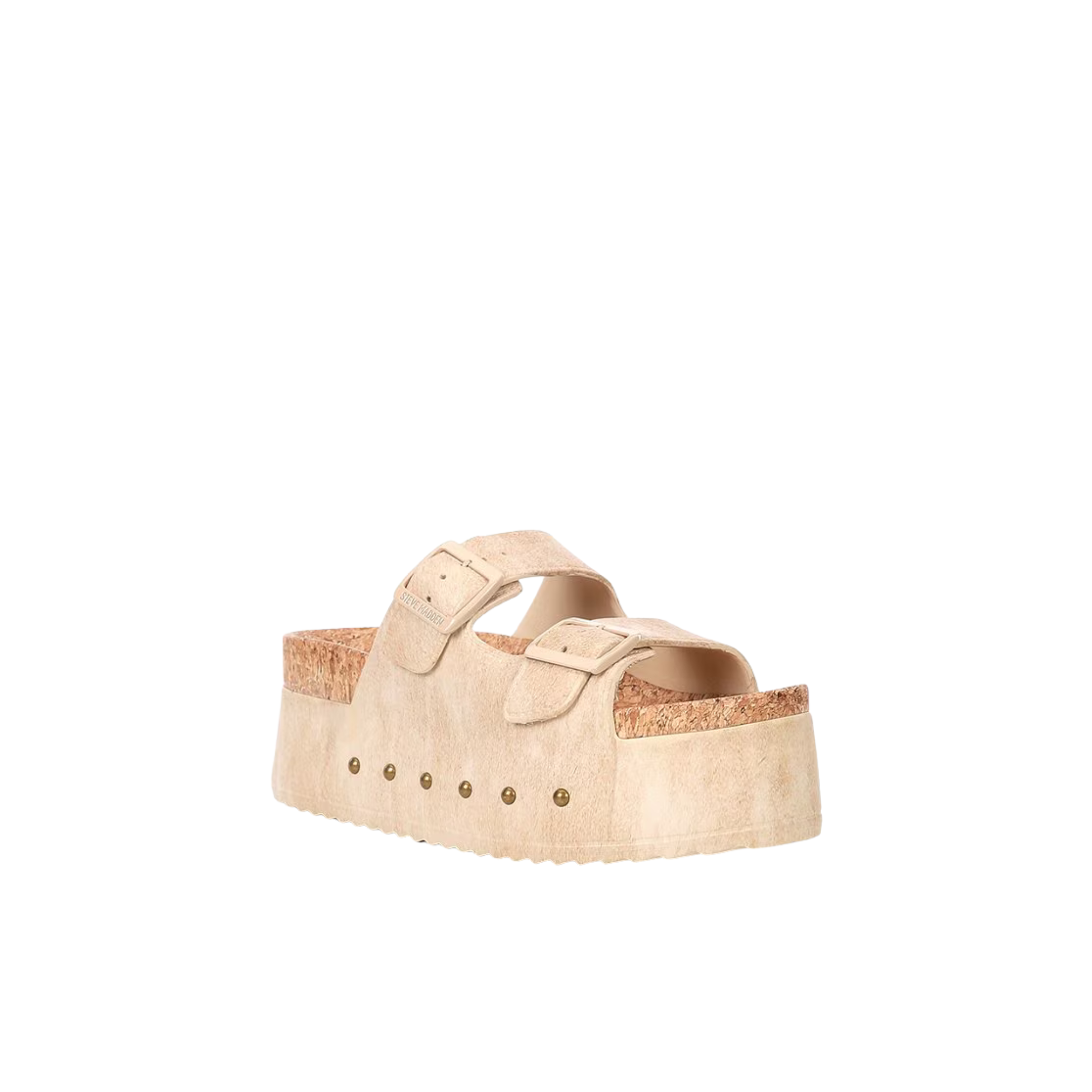 Steve Madden Kali-J Platform Slide Sandal -Tan