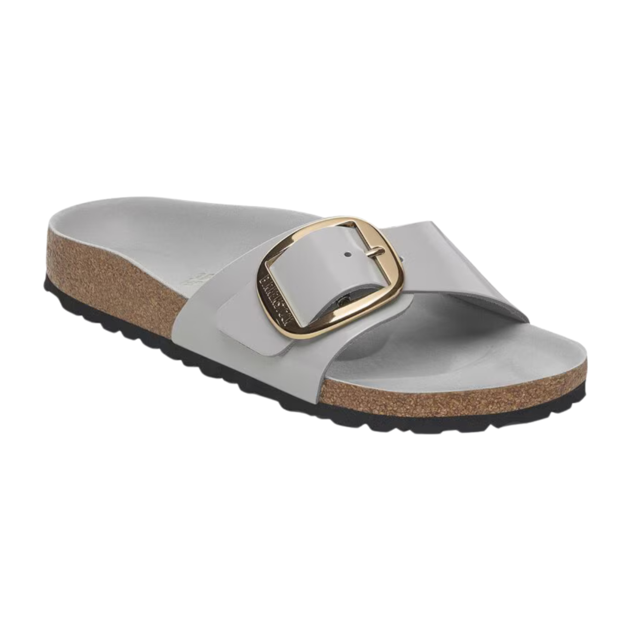 Birkenstock Madrid Big Buckle Sandal -Stone Coin High Shine