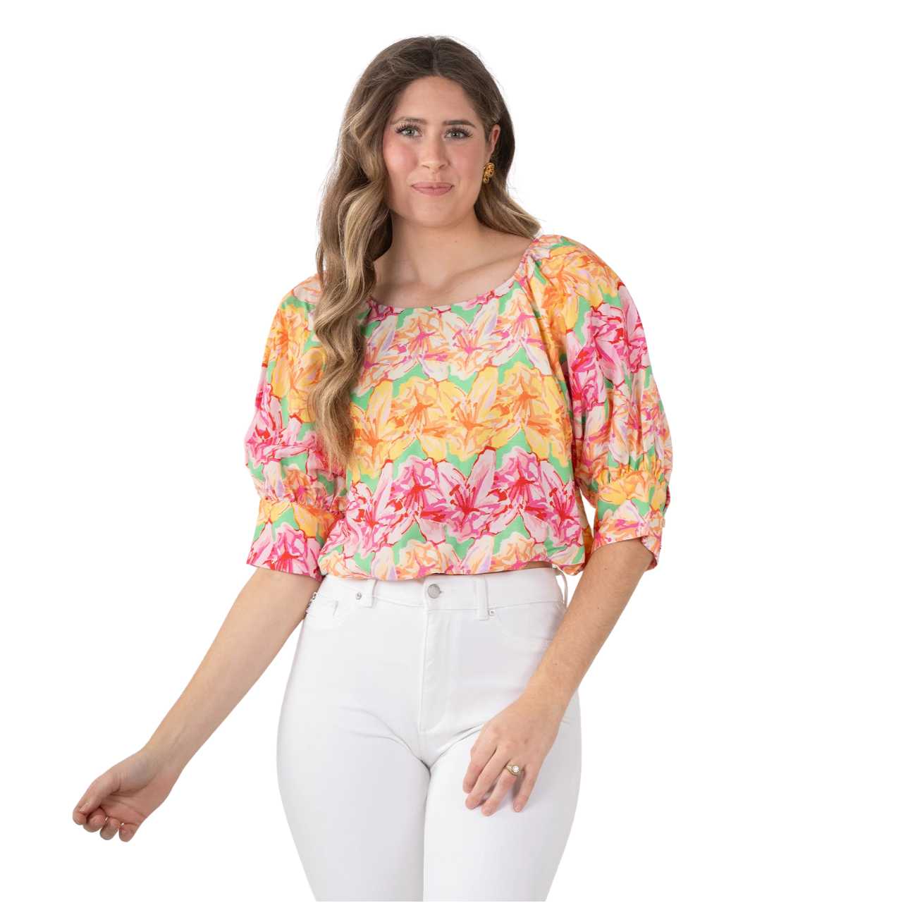 Emily McCarthy Celeste Crop Top -Azalea