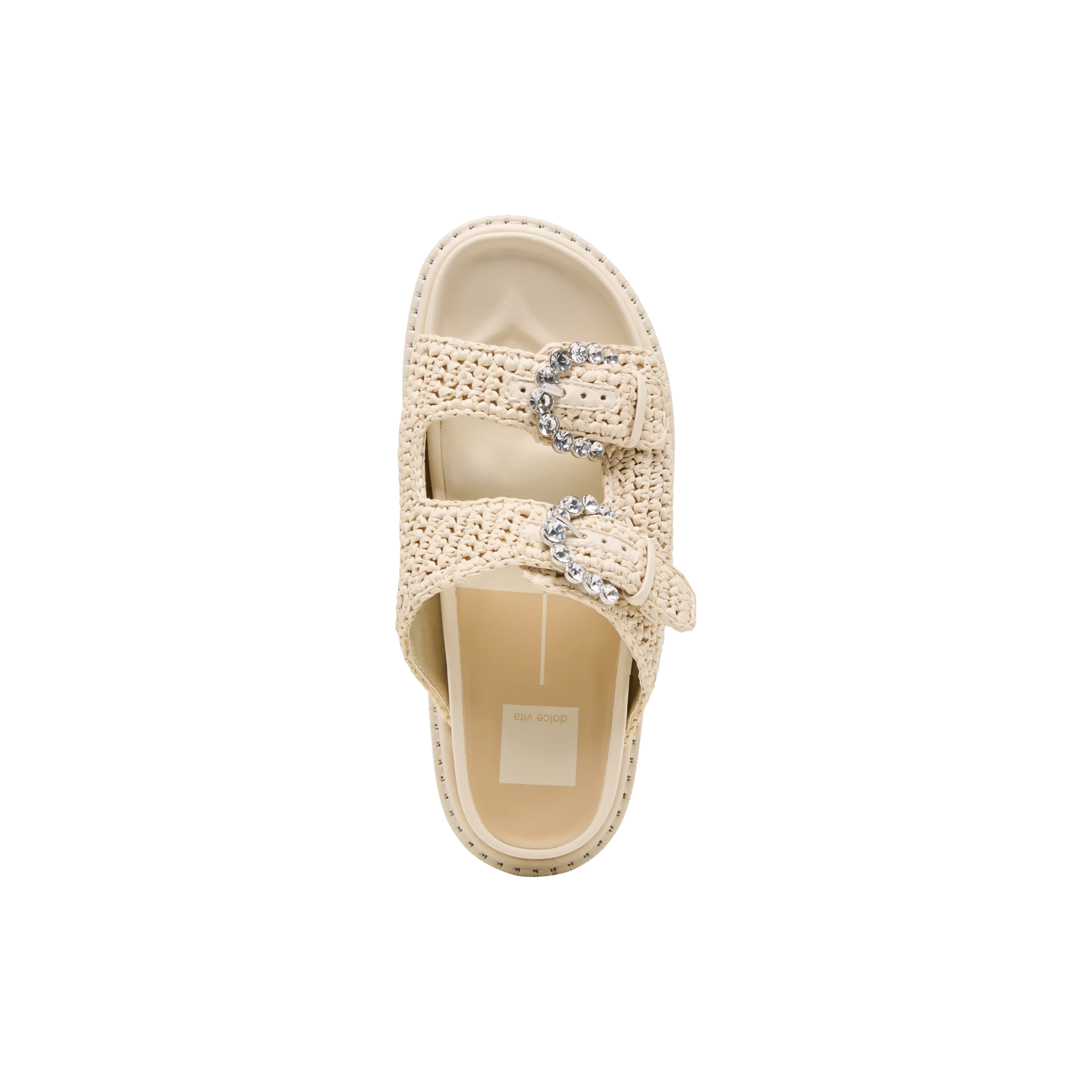 Shauny Crystal Double-Buckle Sandal