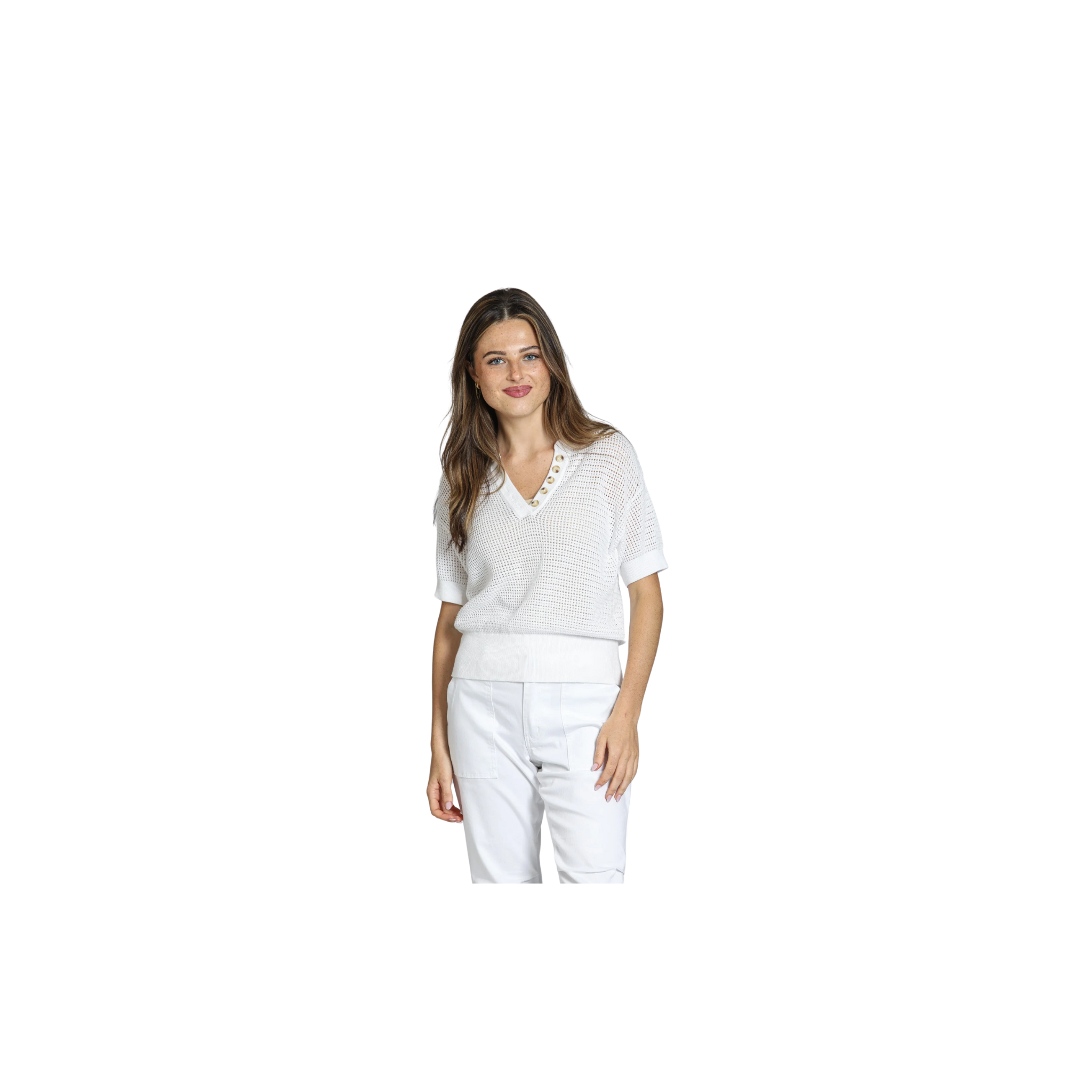 APNY Open Knit Polo