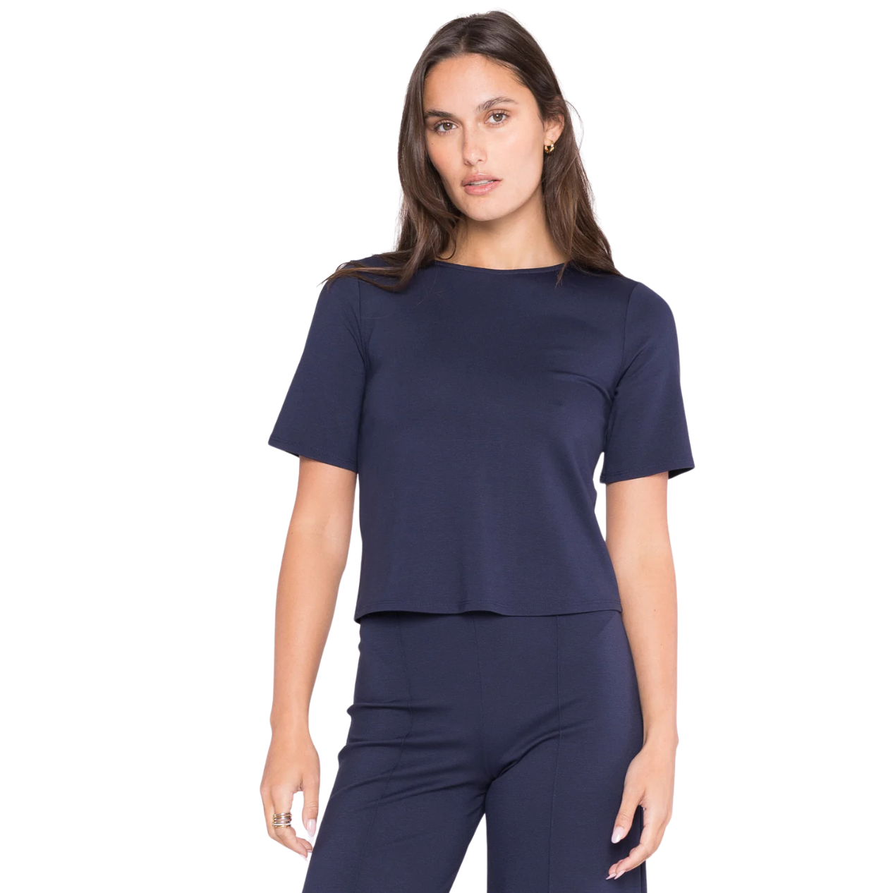 Ripley Rader Ponte Knit Short Sleeve Top