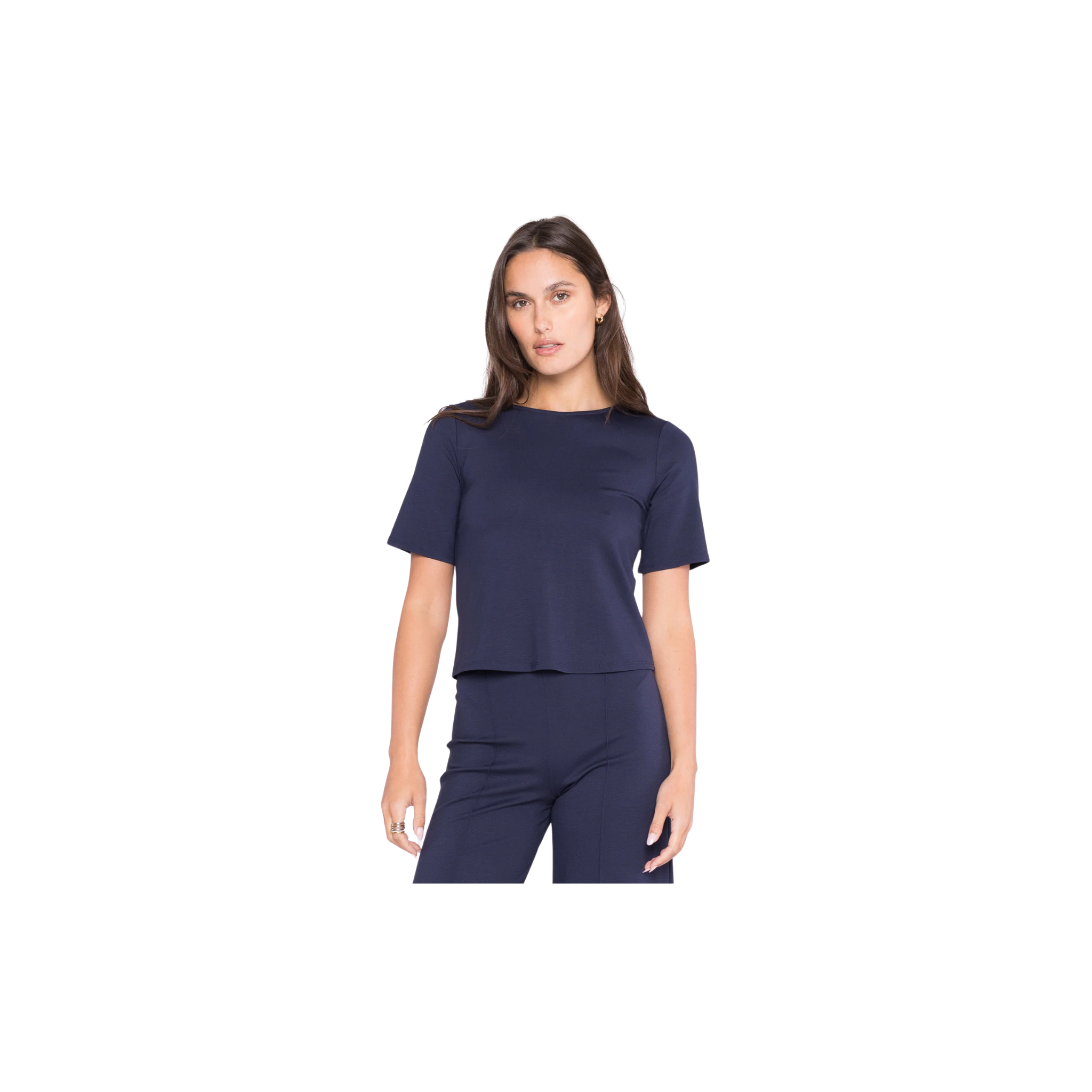 Ripley Rader Ponte Knit Short Sleeve Top