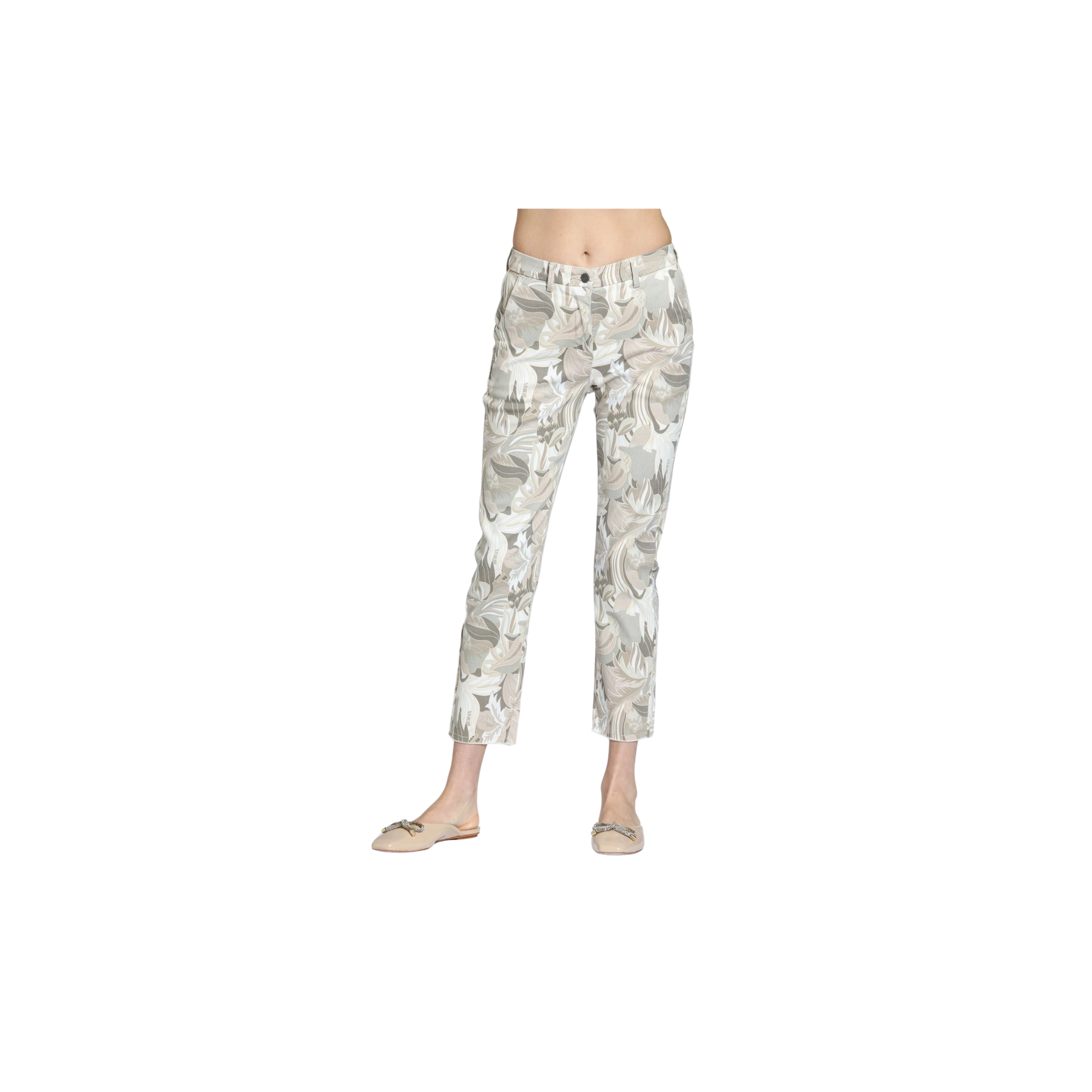 APNY Distressed Raw Hem Trouser Jean-Natural