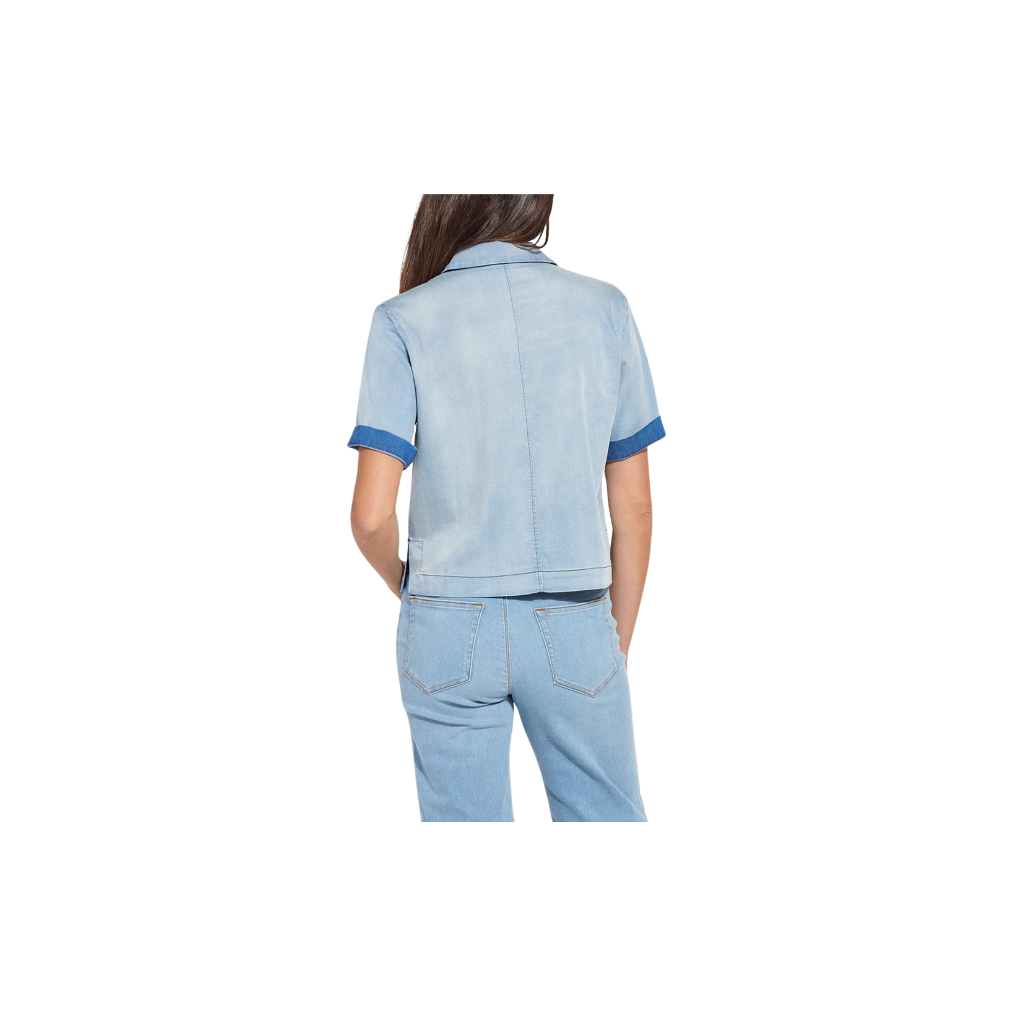 Bianca St Chambray Short Sleeve Top
