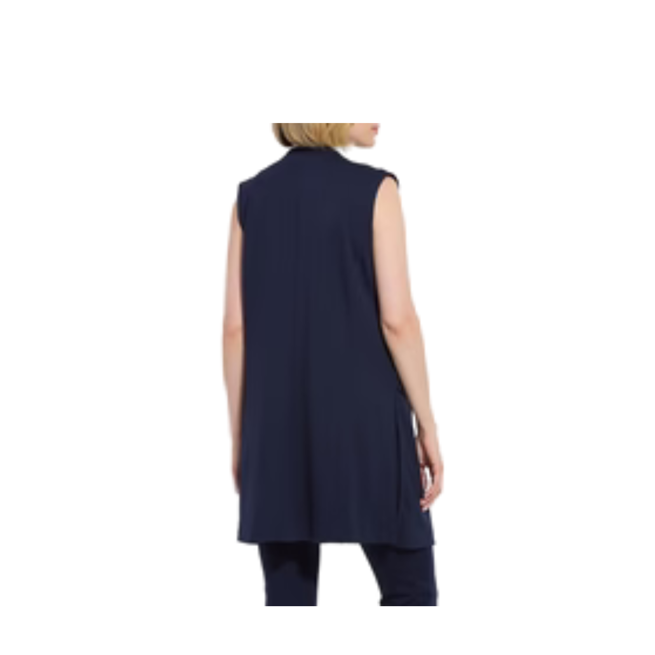 Lysse Vivienne Ponte Sleeveless Long Vest-True Navy