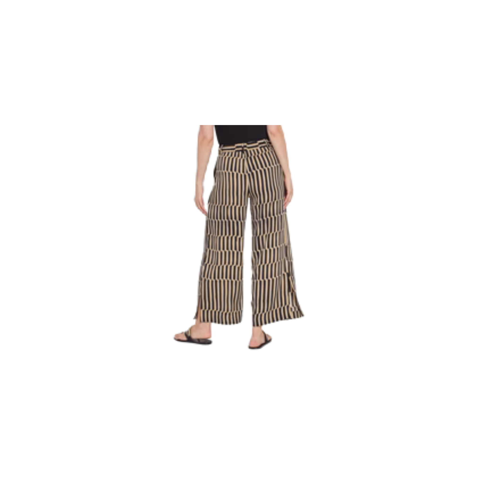 Santana Pleated Trouser-Breezy Stripe