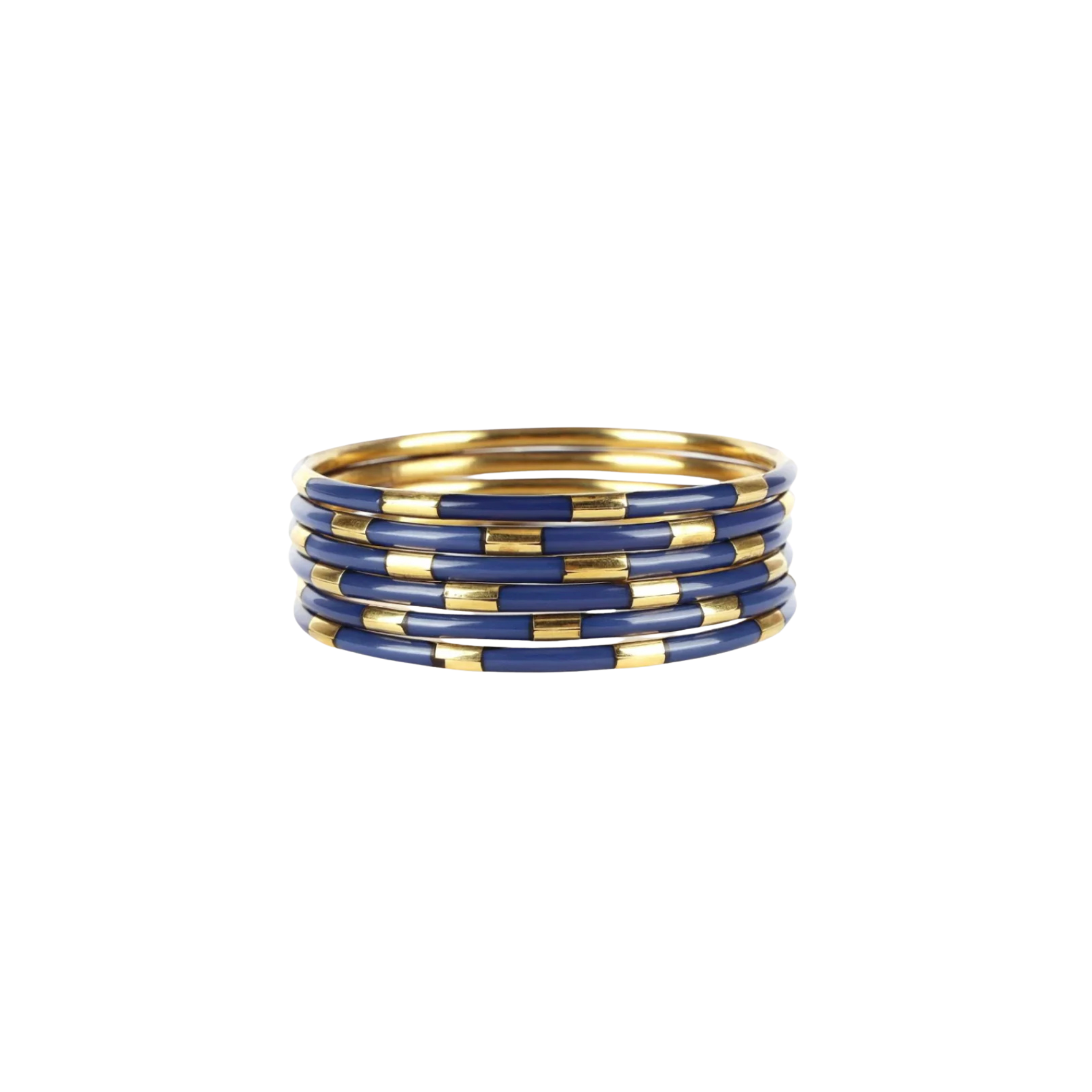 Budhagirl Navy Veda Bangles (Set of 6)