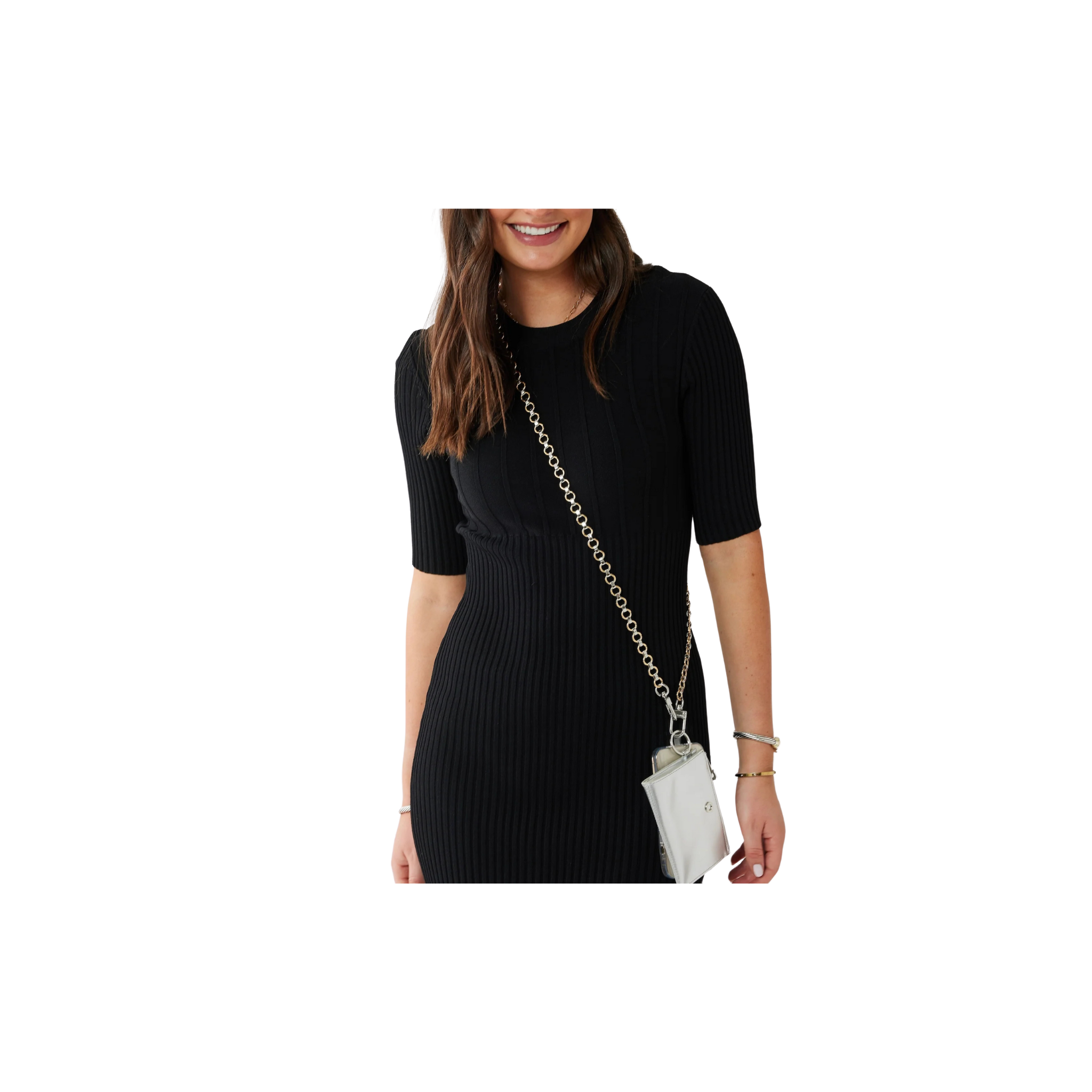 Phone Crossbody - Mixed Metal Crossbody Chain
