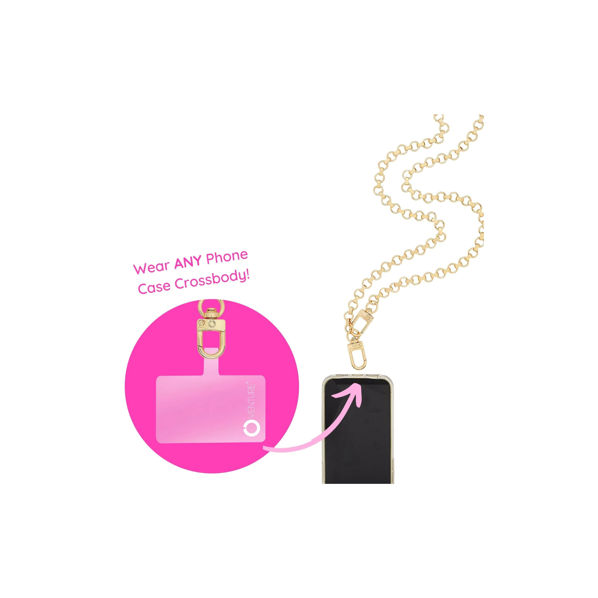 Phone Crossbody - Gold Crossbody Chain