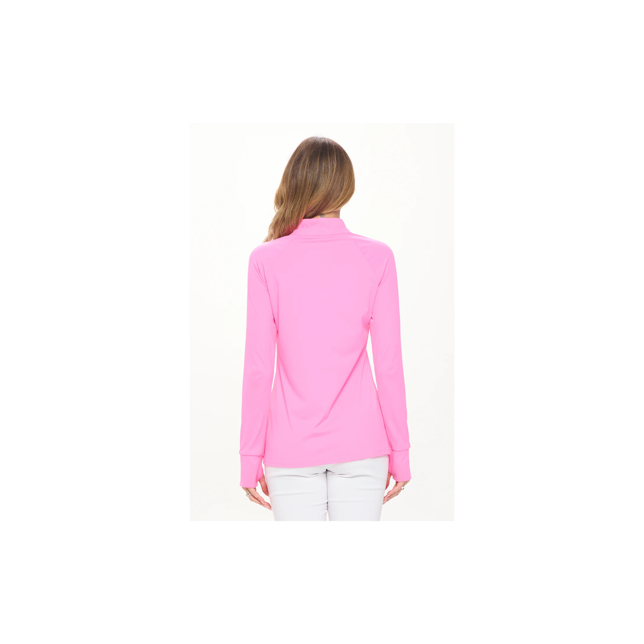 Scarlett Cuffed Sleeve Pullover- Hot Pink