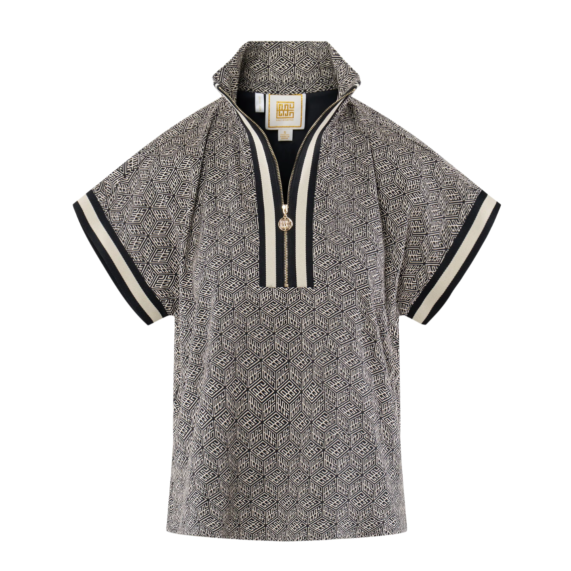 Emily McCarthy Poppy Pullover -Black Tonal Monogram