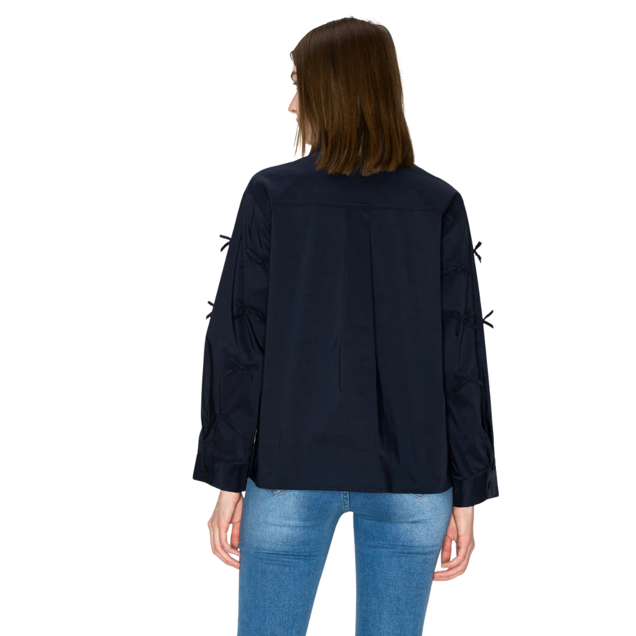 JOH Jerry Top with Ribbons -Navy