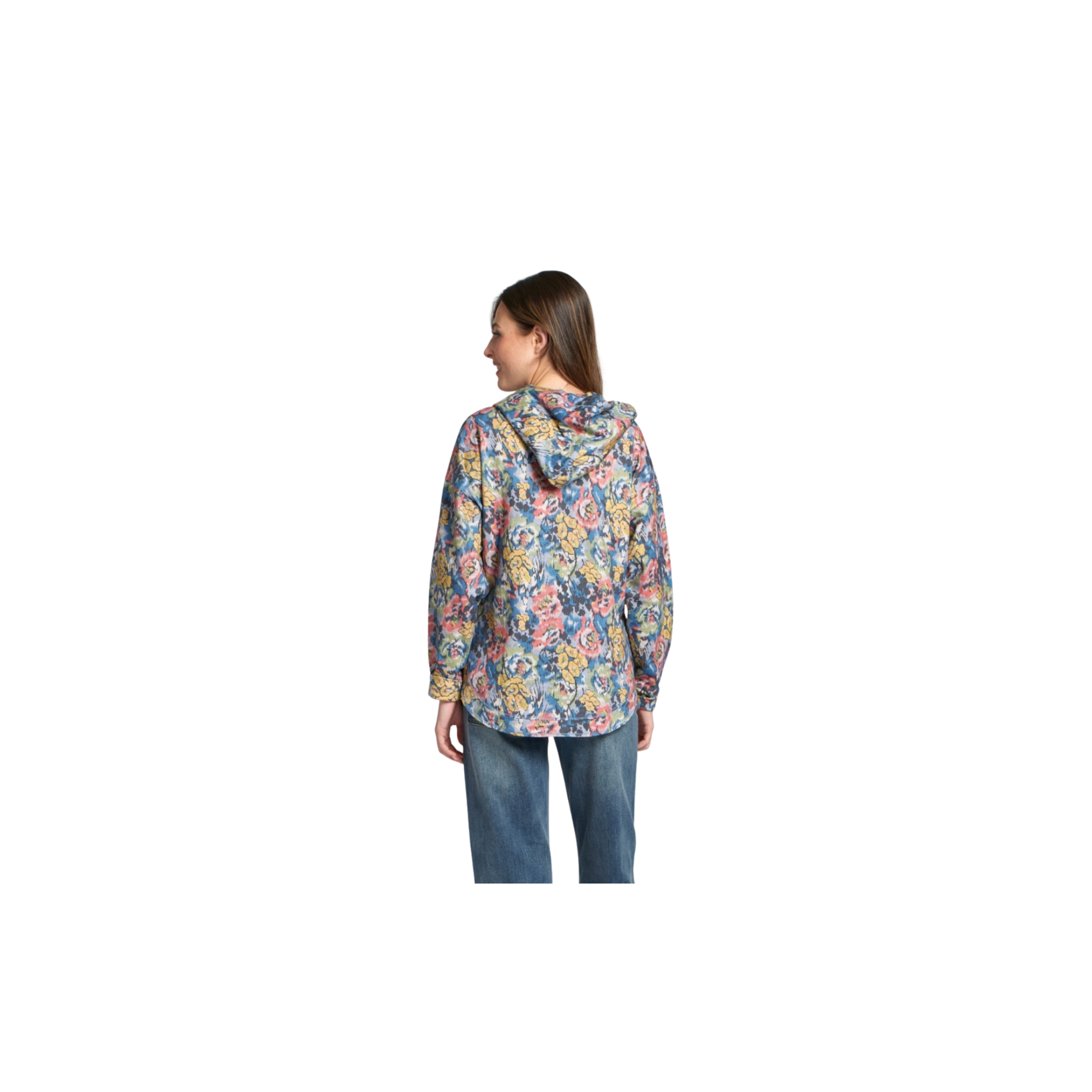 APNY Hooded Sweatshirt -Indigo Multi Floral