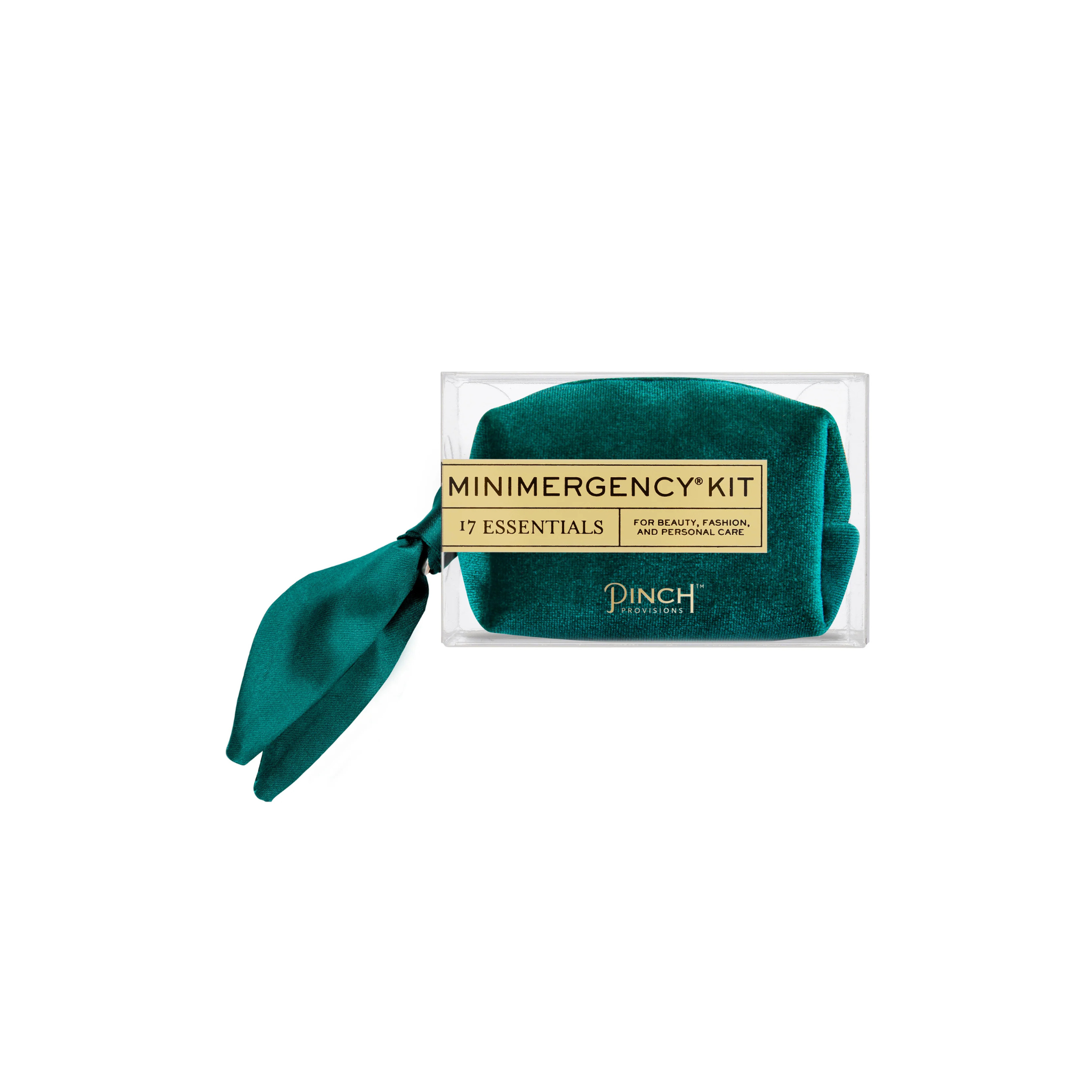 Velvet Scarf Minimergency Kit -Pine