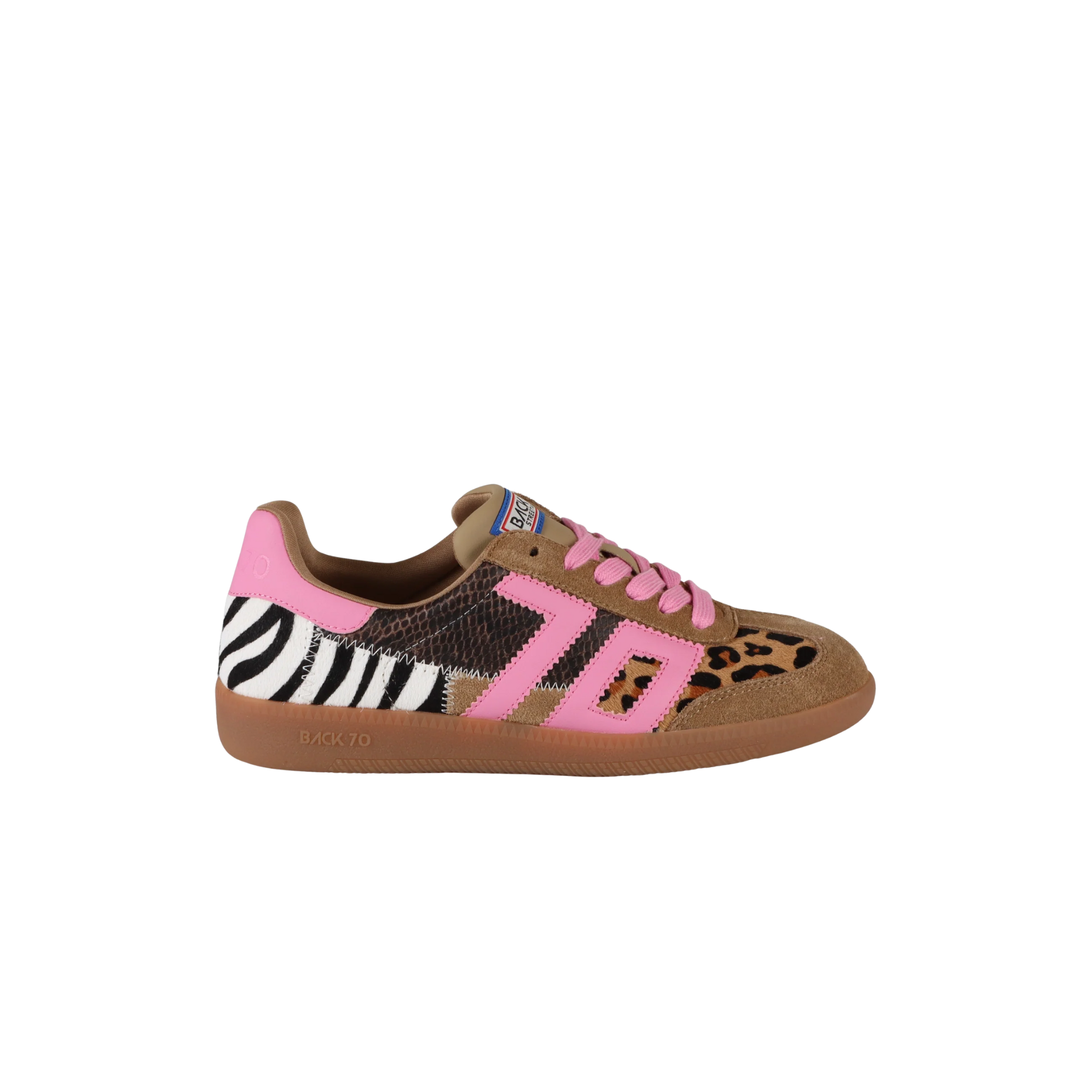 Squid Sneaker-Leopard Zebra Fuxia