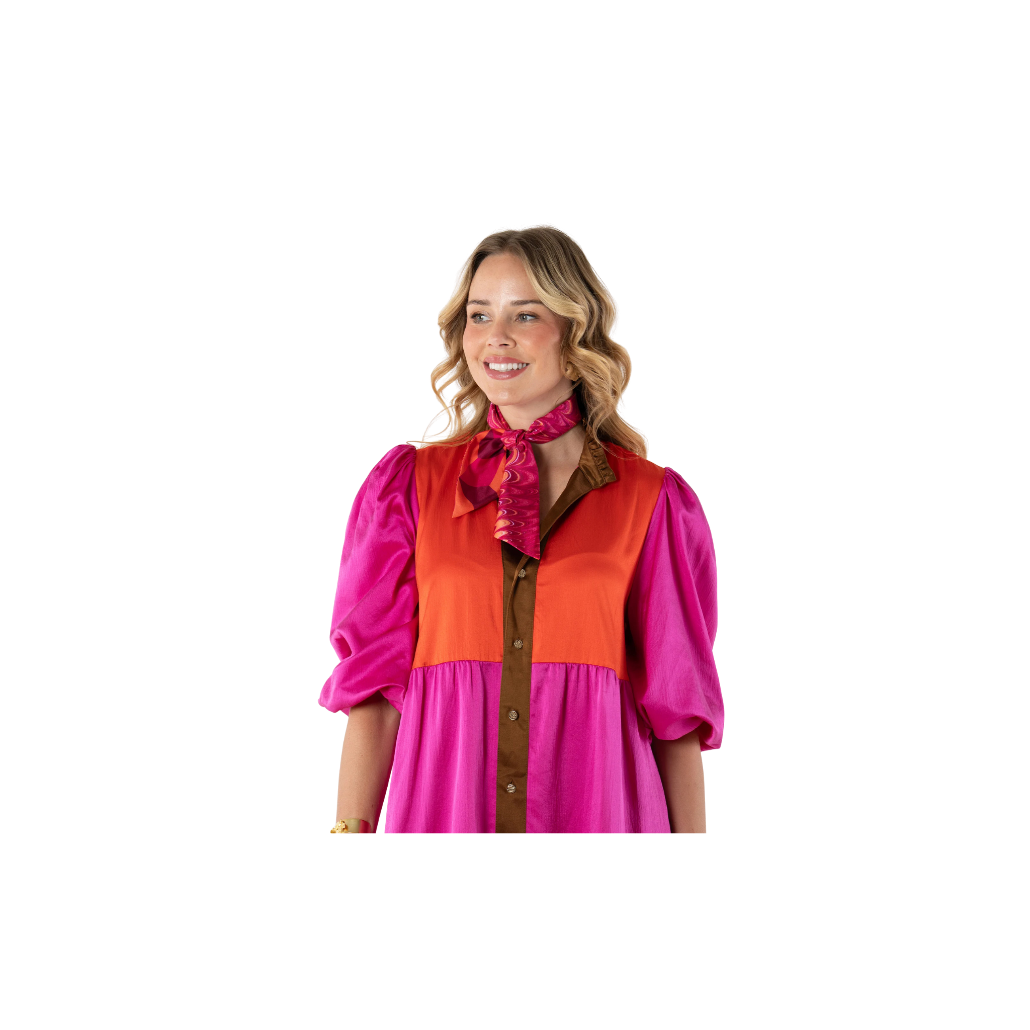 Hand Stitched Silk Scarfette -Venetian