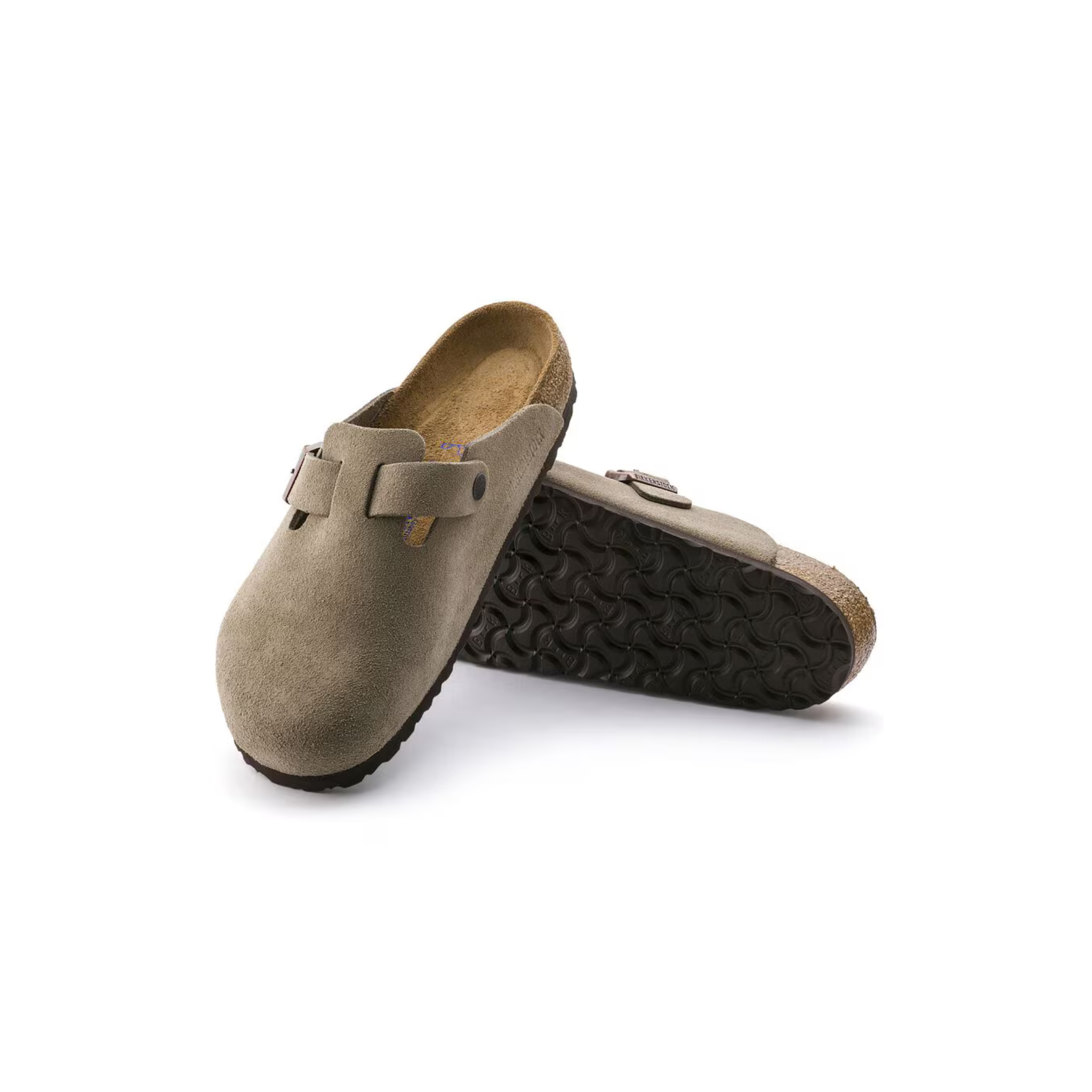Boston Soft Footed Suede Leather -Taupe