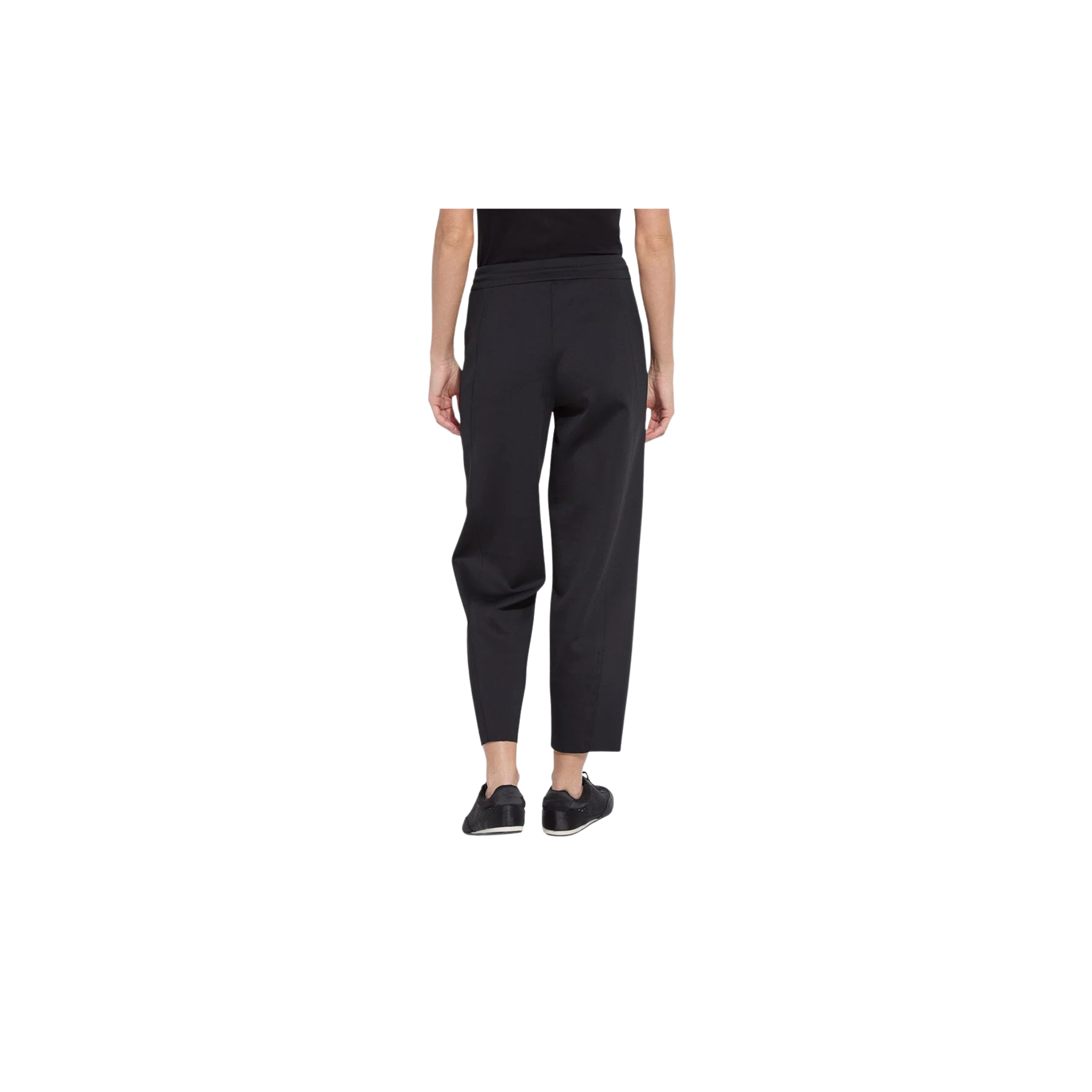 Desi Neoprene Barrel Jogger -Black