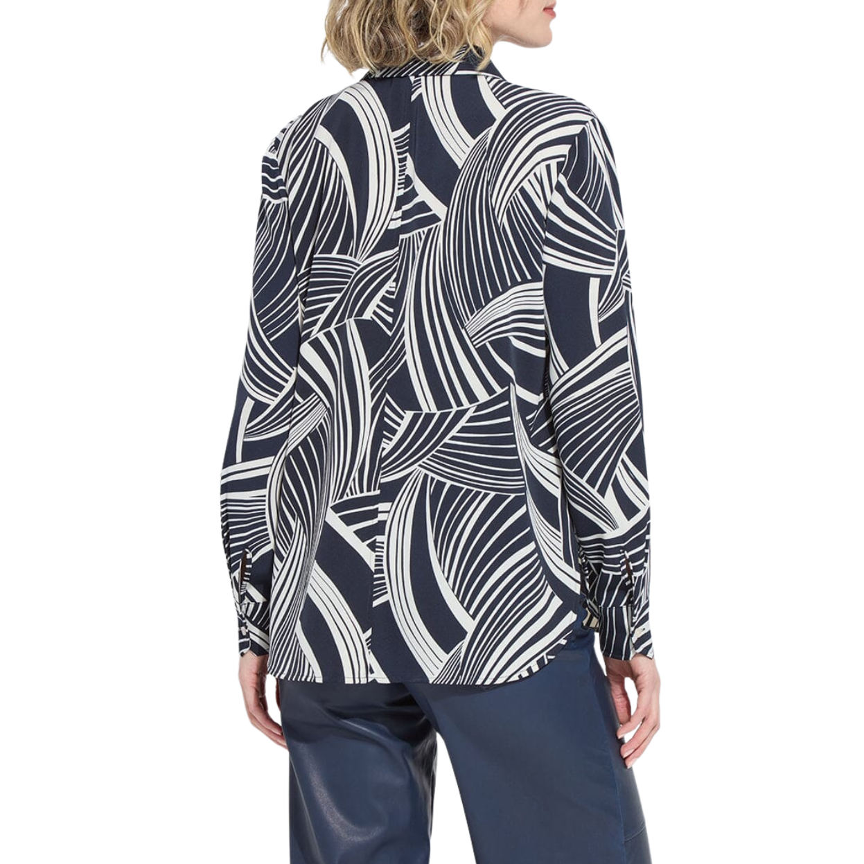 Lysse Parker Button Down LS Shirt-Winter Nautical