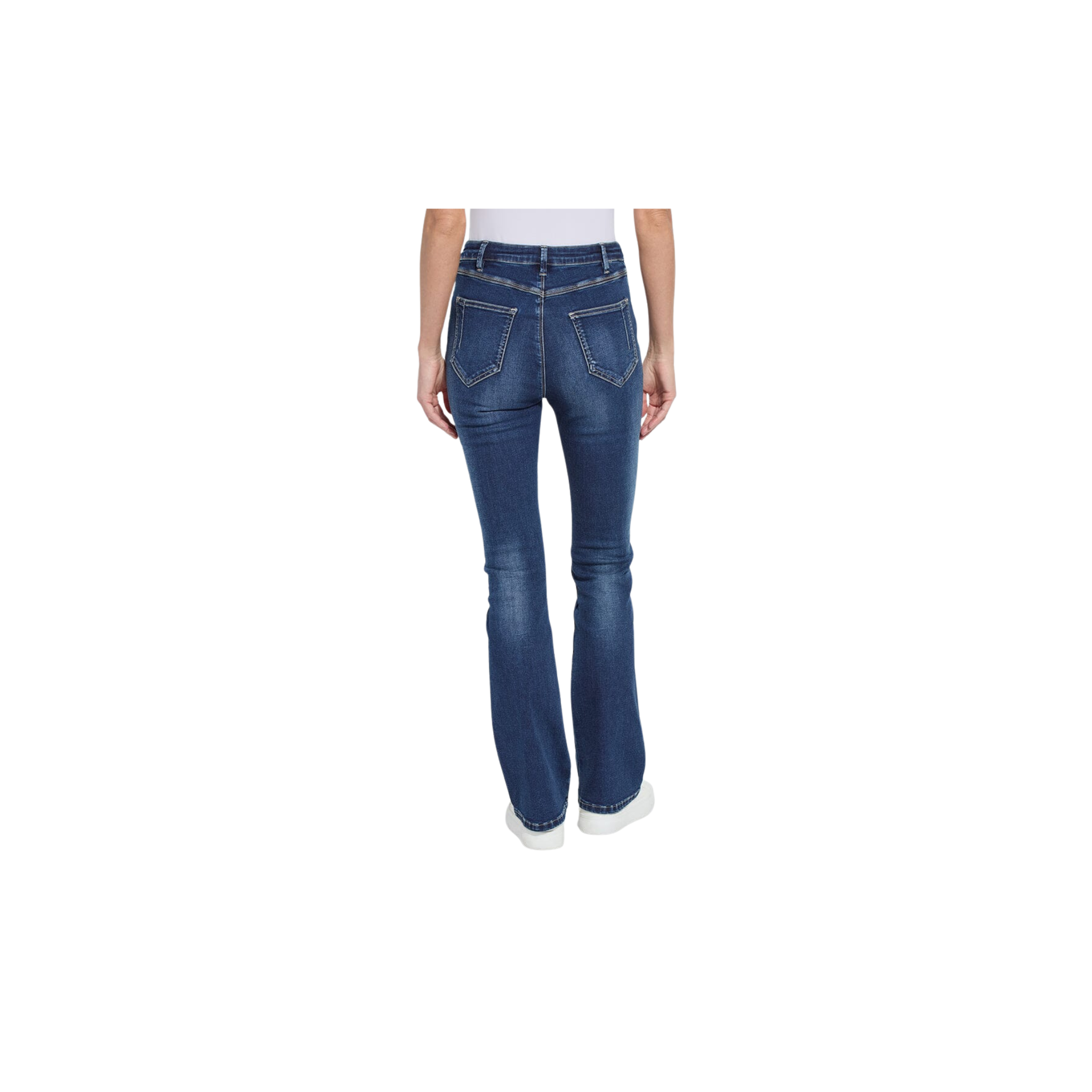 Estelle Everyday Flare Denim -Dark Midwash