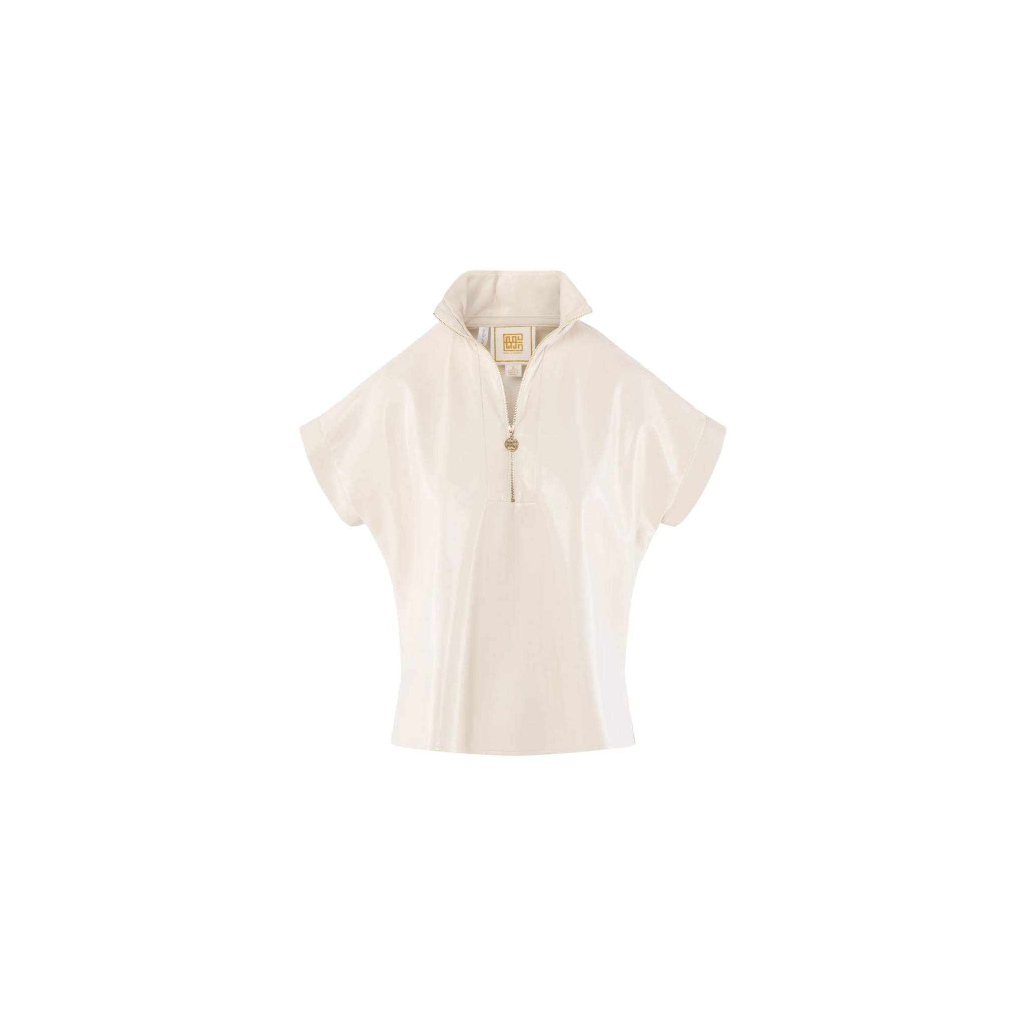 Emily McCarthy Poppy Pullover -Sandshell Vegan Leather