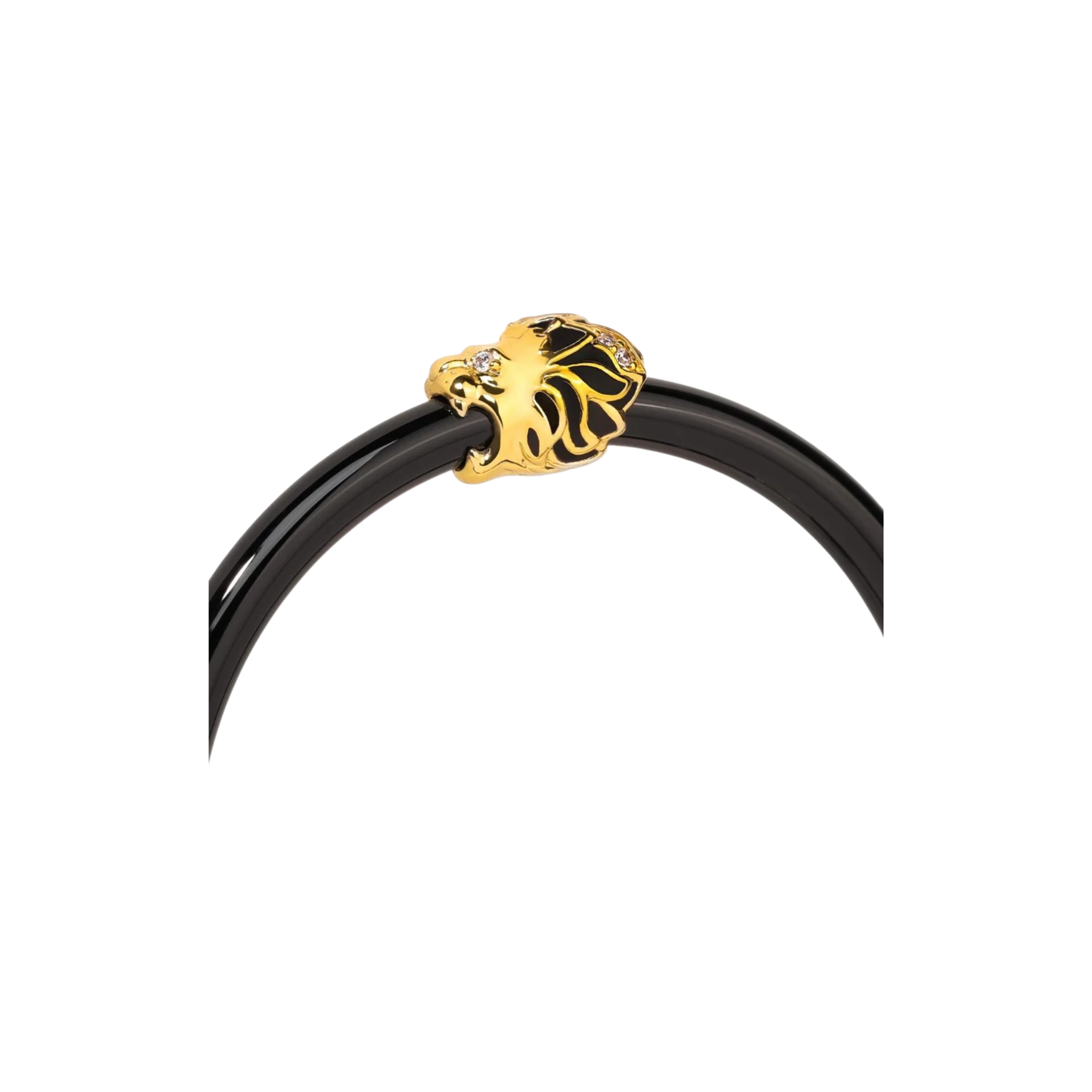 BuDhaGirl Fauna Lion All Weather Bangle -Black