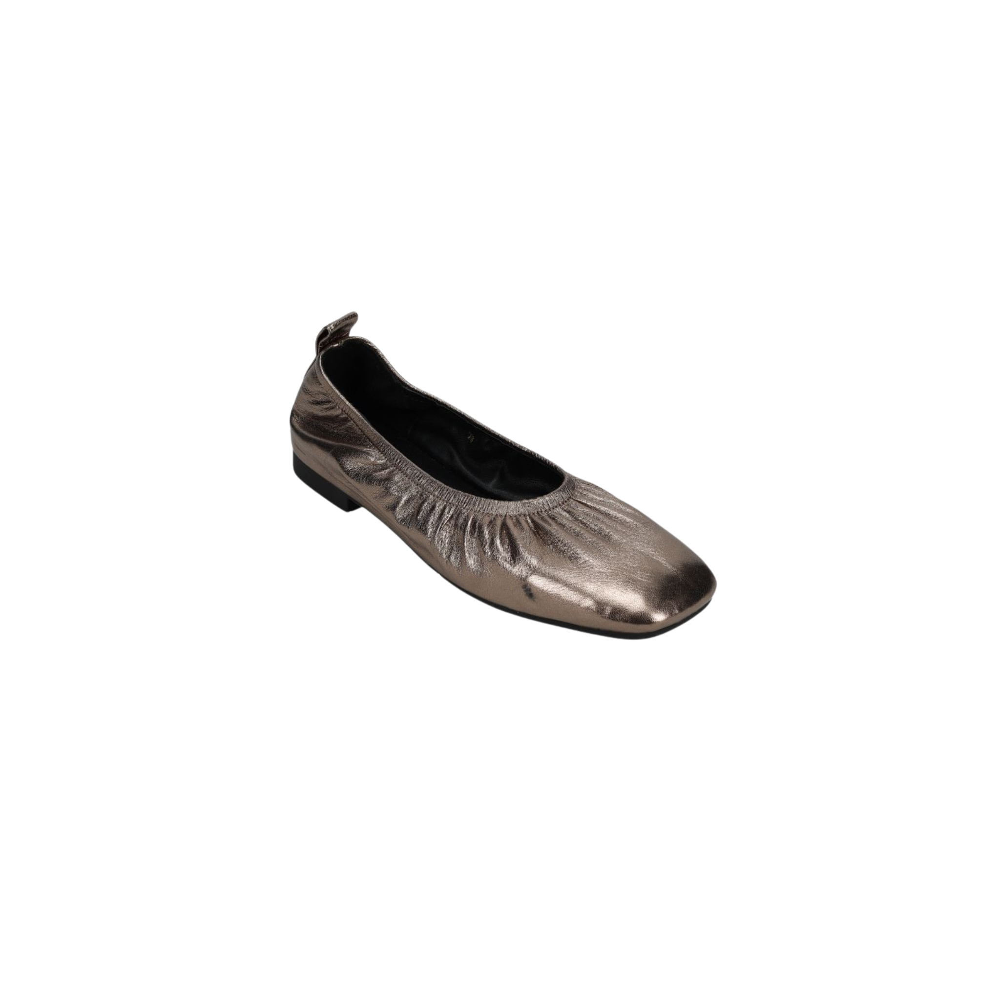 Vicky Square-toe Flat - Gunmetal