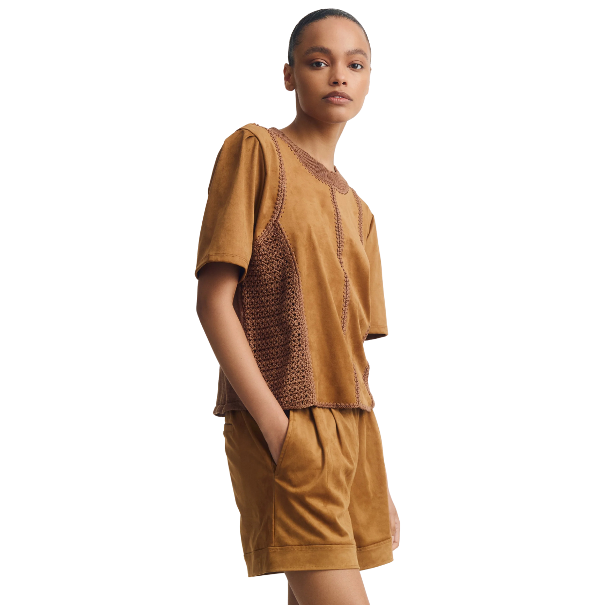 Melissa Nepton Inti Top -Amber Suede
